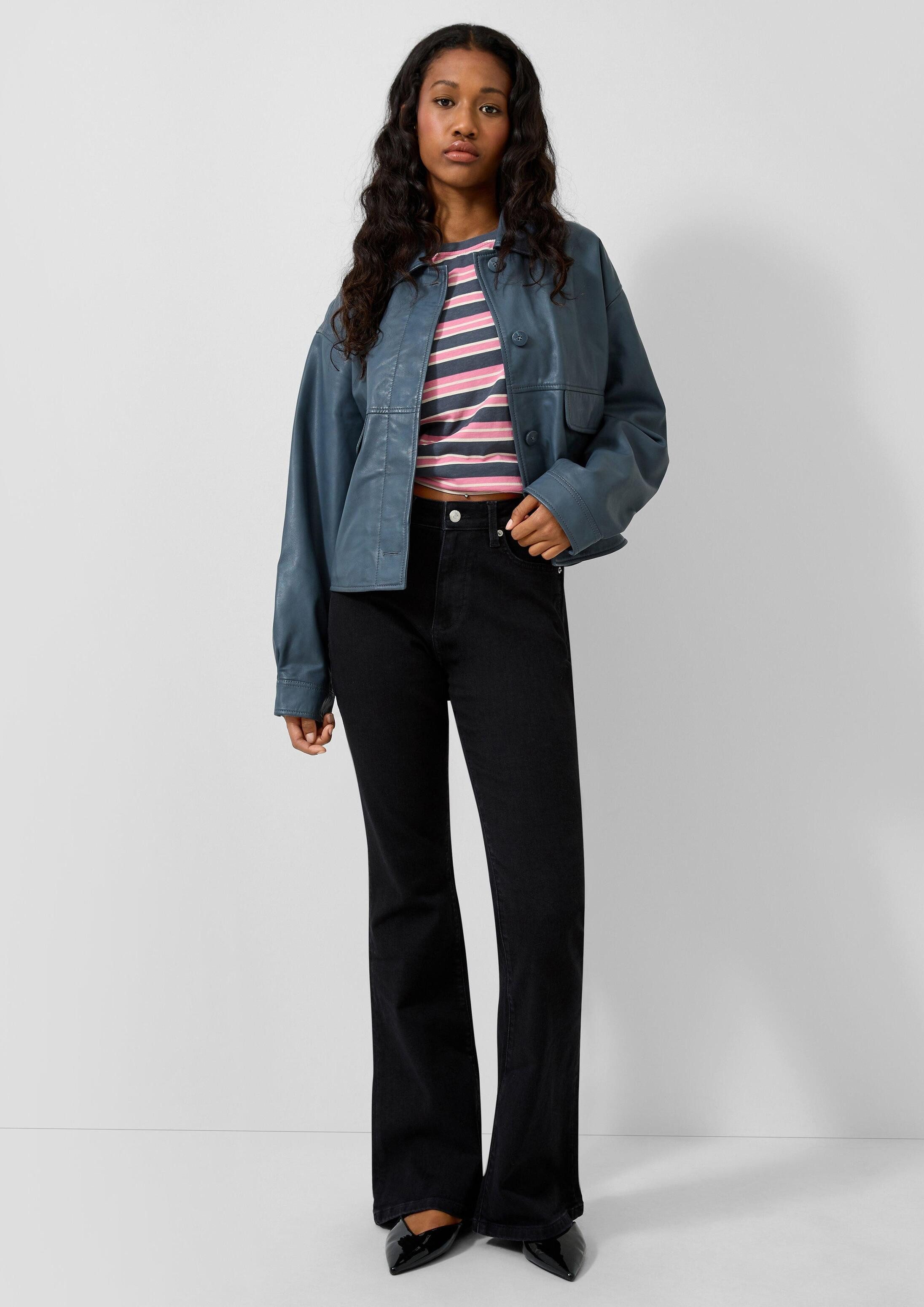 QS Bootcut-Jeans Jeans-Hose REENA Jeans Reena/High Rise/Flared Leg