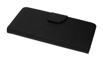 cofi1453 Handyhülle Buch Tasche für Samsung Galaxy S21 (G991F) Schwarz, Kunstleder Schutzhülle Handy Wallet Case Cover mit Kartenfächern, Standfunktion Schwarz