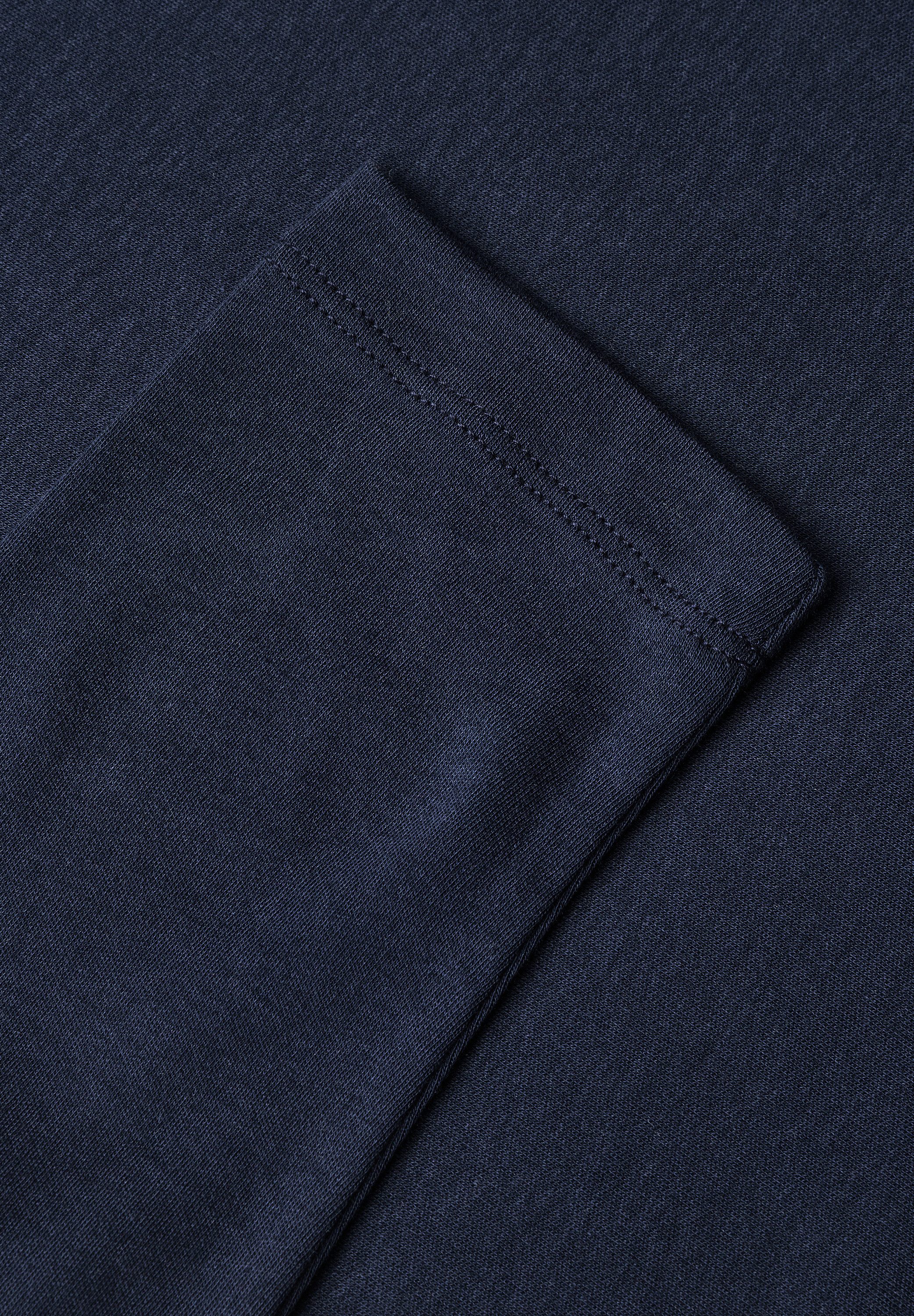 STREET ONE Langarmshirt in Unifarbe – Bild 5 von 5
