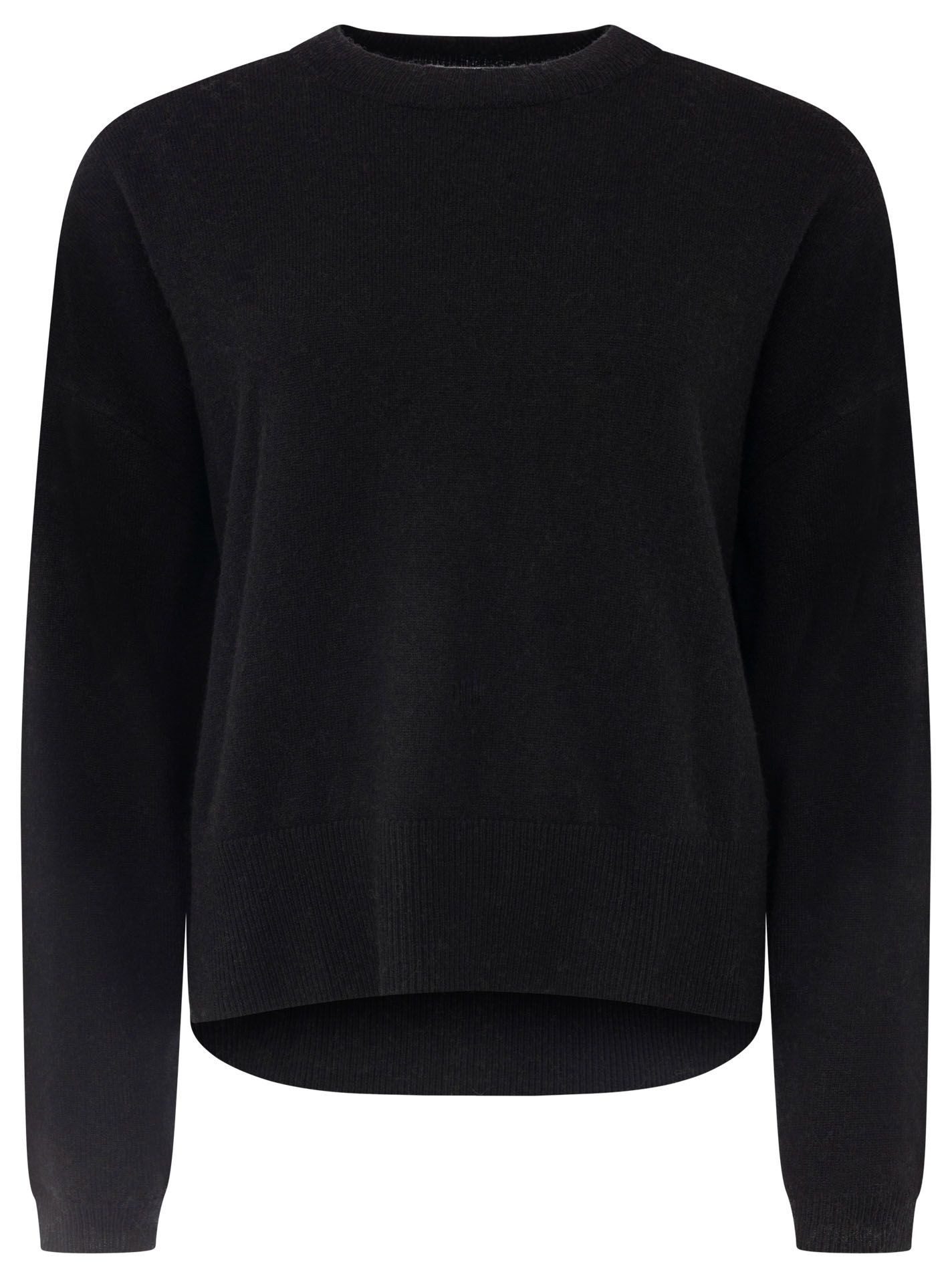 Zwillingsherz Kaschmirpullover Kastiger Rundhalspullover