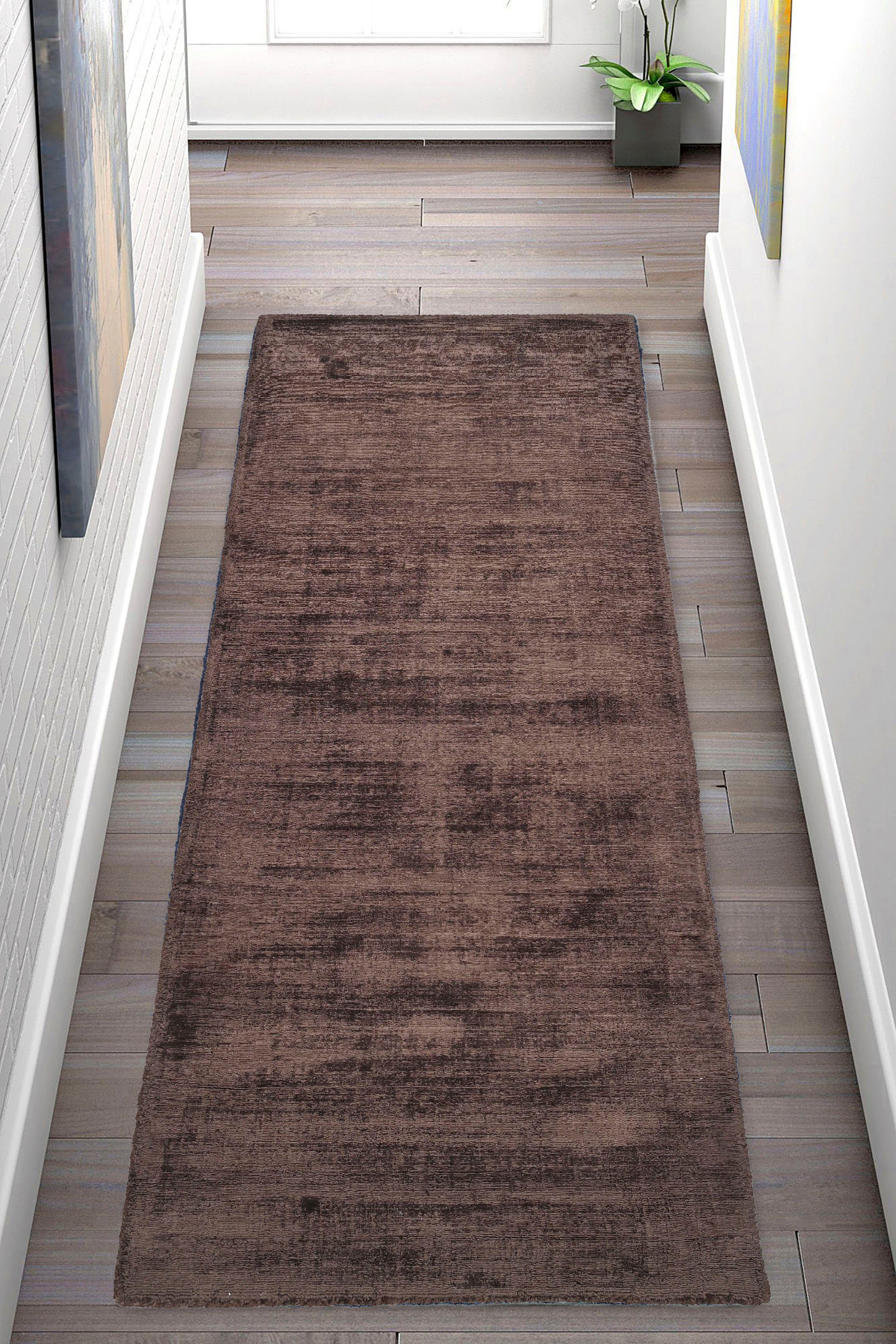 my home Läufer Shirley, handgewebter Viskose-Teppich, farblich changierend, günstig online kaufen