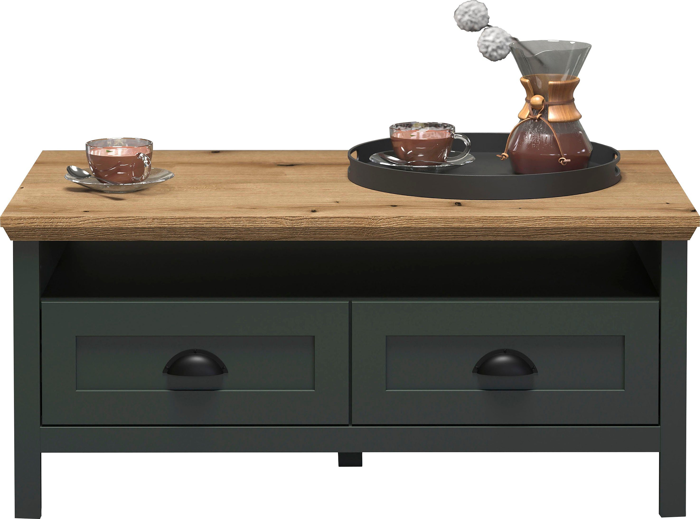 Home affaire Couchtisch Vienna (1-St), Sofatisch mit 2 Schubladen und Ablagefläche - (B/T/H) 101/60/45 cm