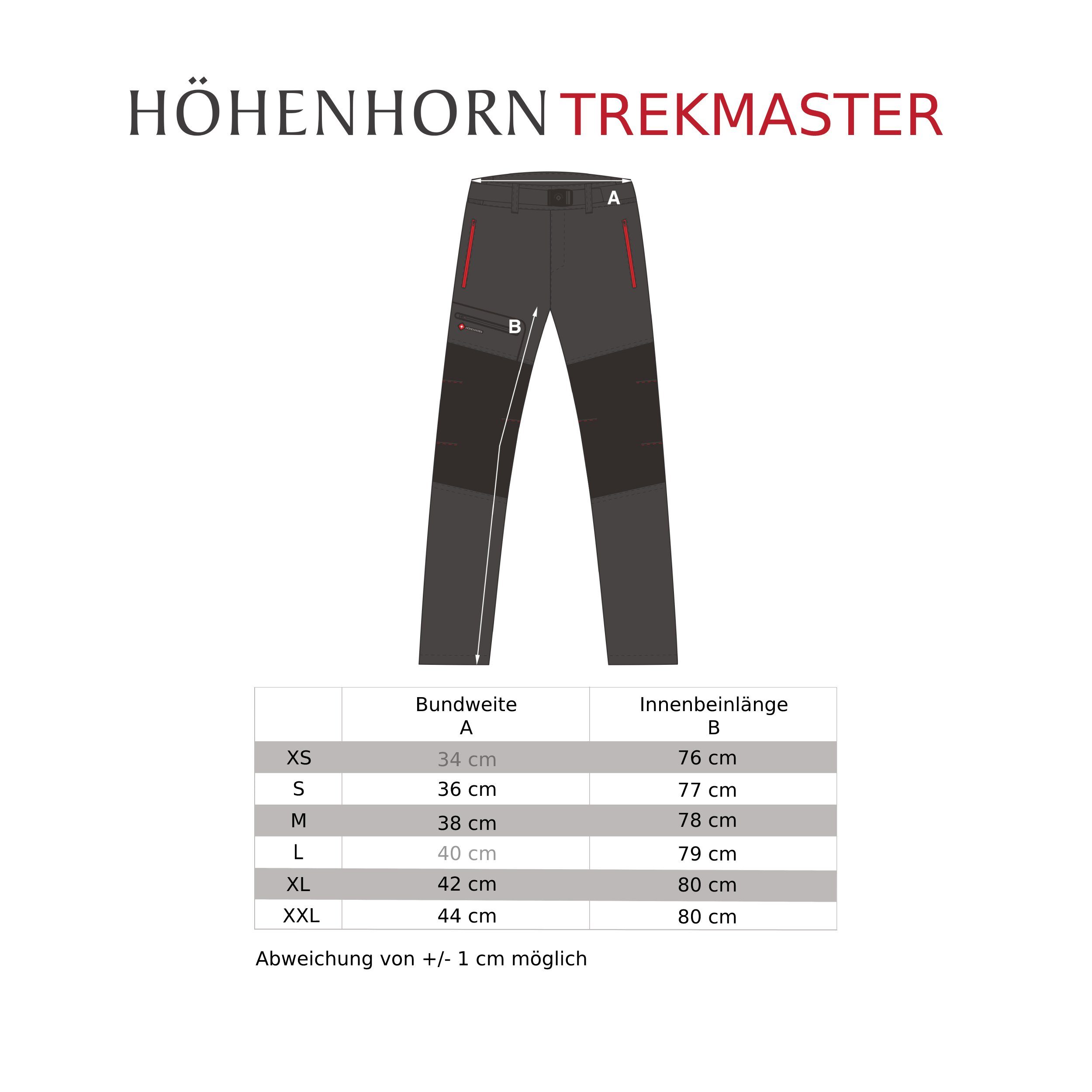 Höhenhorn Funktionshose Trekmaster Damen Softshellhose für Frauen Gefüttert Snowboardhose weiches Microfleece-Innenfutter