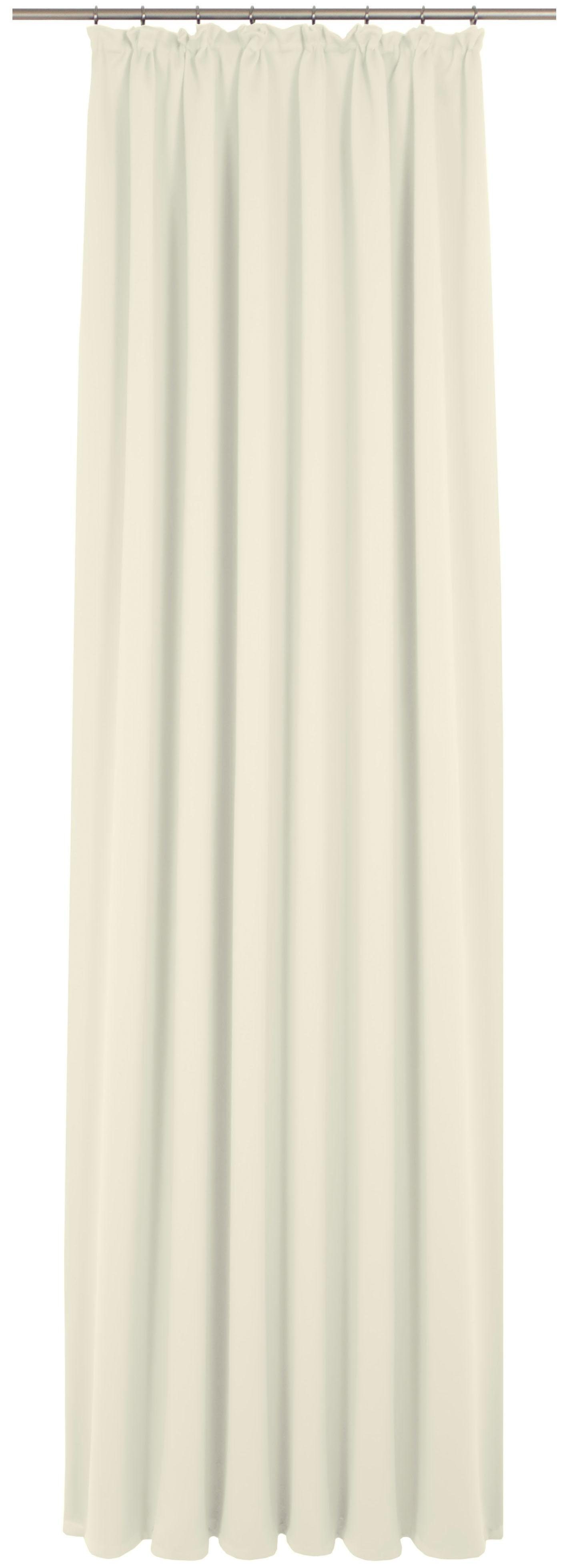 Vorhang Peschiera, Wirth, Kräuselband (1 St), blickdicht, echtes Seiden-Garn verwebt weiß