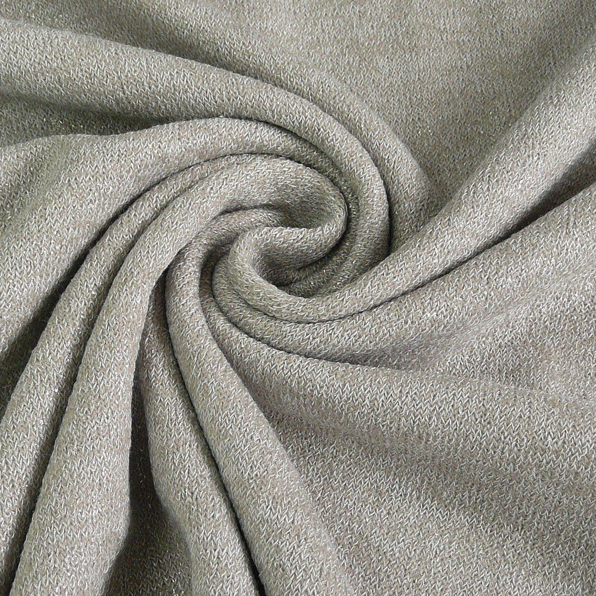 Stoff Strickjersey mit Glitzereffekt silbergrau 140cm