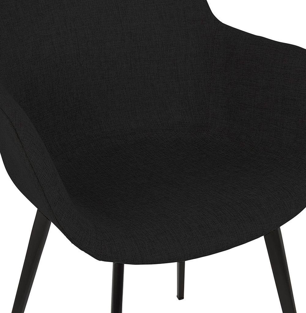 59 CERES Esszimmerstuhl KADIMA 54 x Textile (black) Schwarz 80 Sessel x DESIGN