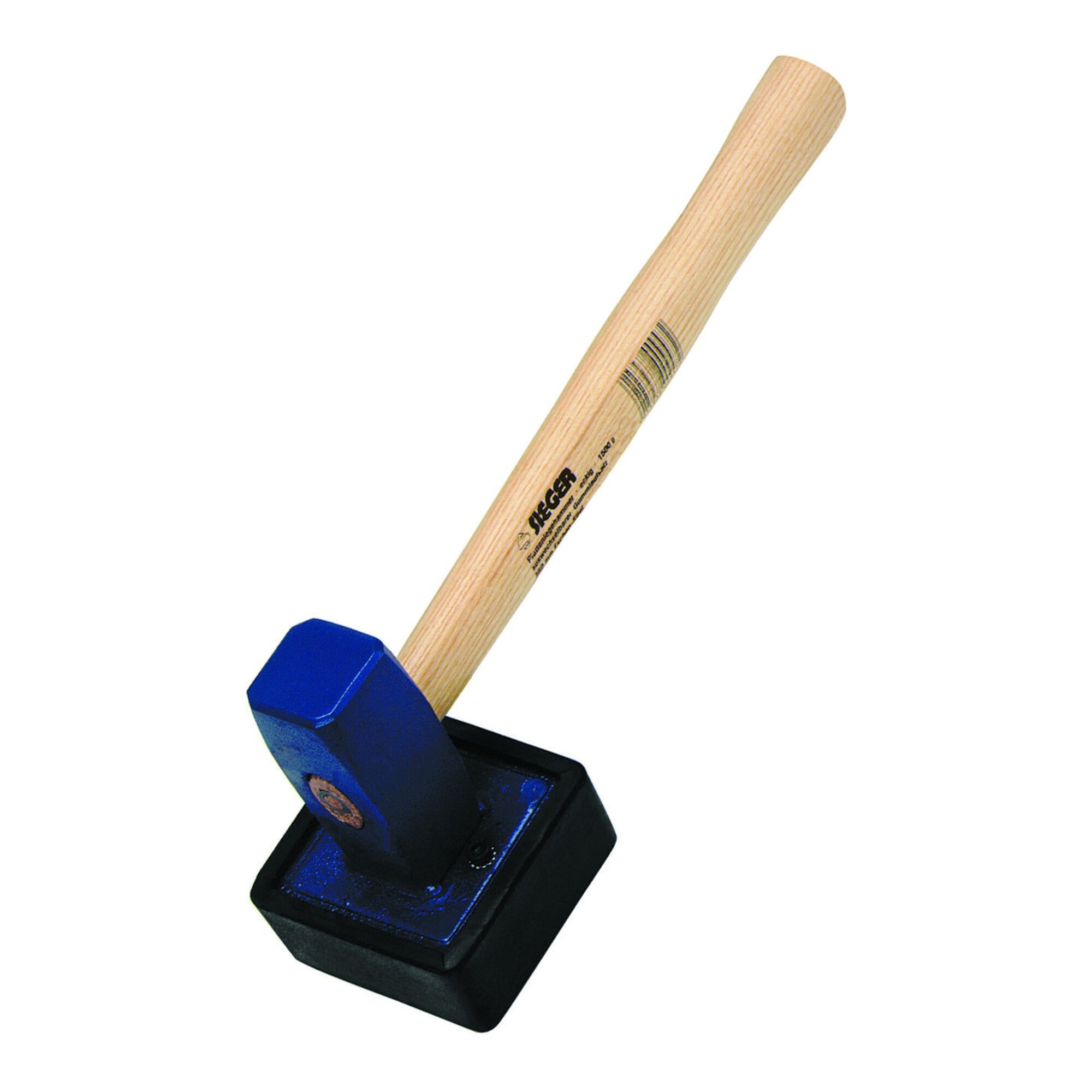 Ideal Gartenhacke Idealspaten Plattenlegerhammer Sieger 1,5 kg eckig + auswechselbarer