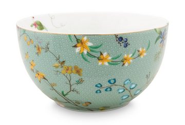 PiP Studio Schale Jolie Flowers Blue Bowl 12 cm, Porzellan, (Schüsseln & Schalen)