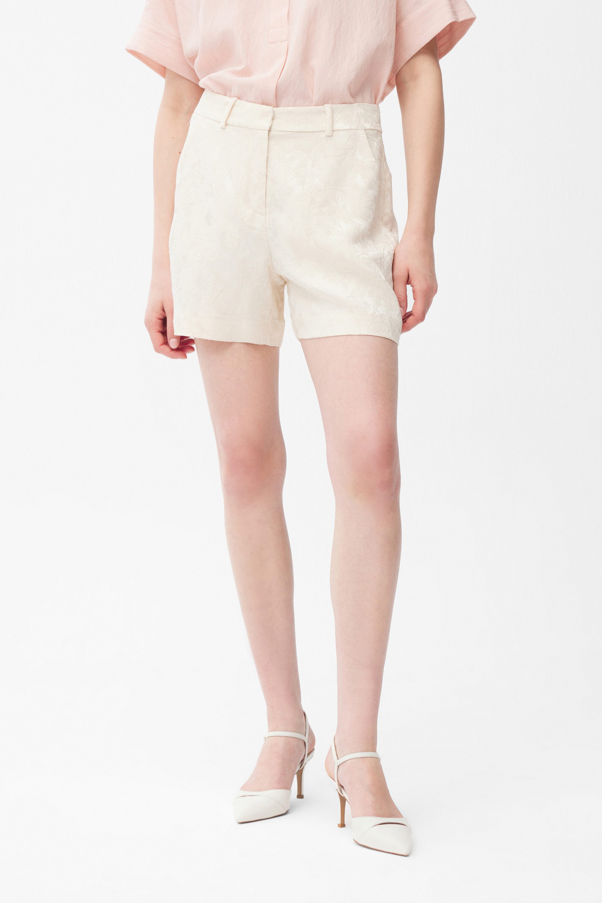 adL 7/8-Hose Gemusterte Shorts mit Taschen