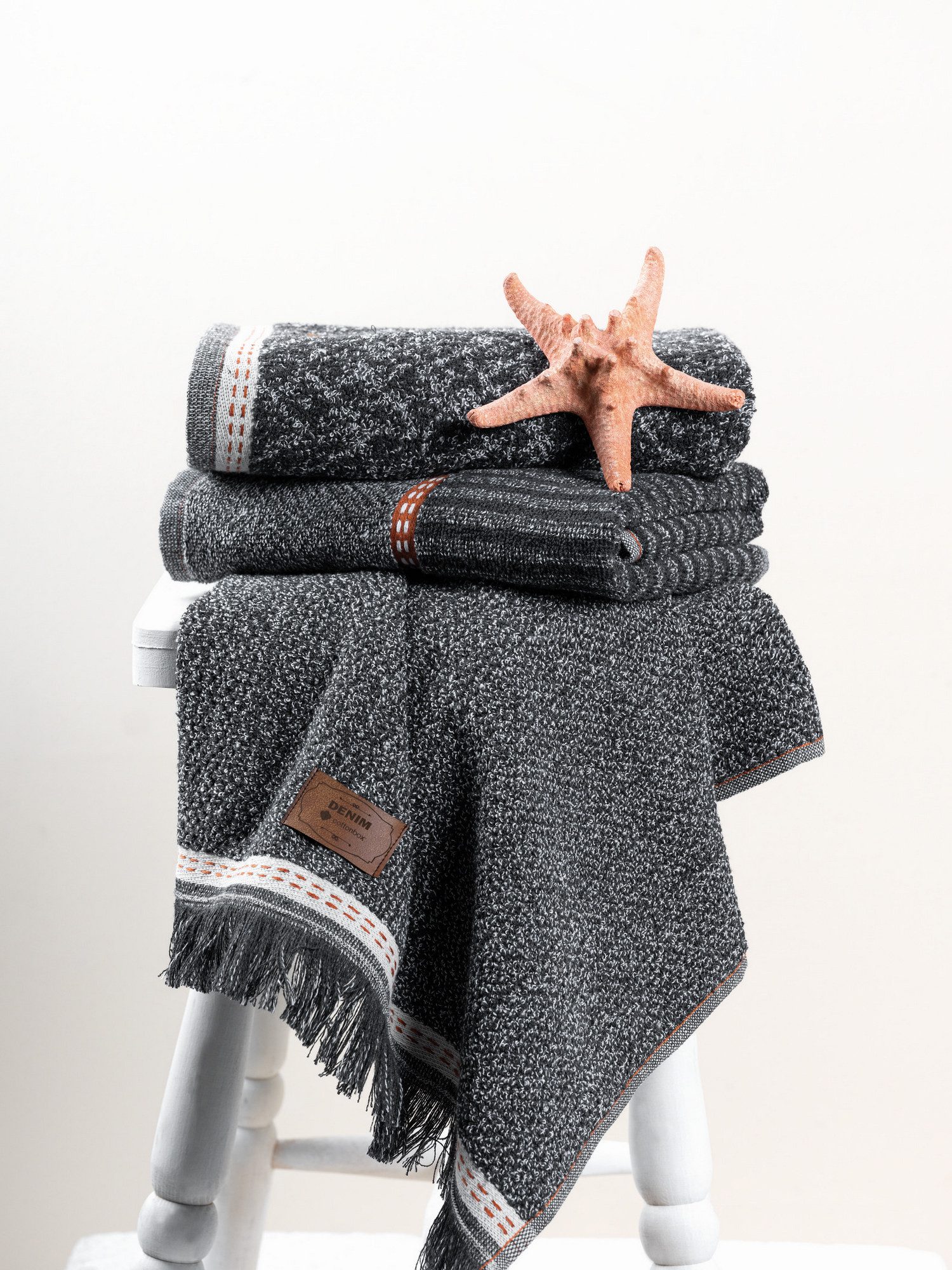 L'Essentiel Maison Handtücher 75% COTTON / 25% POLYESTER, 50 x 90 cm (3 Pieces) N1221, (3-St)