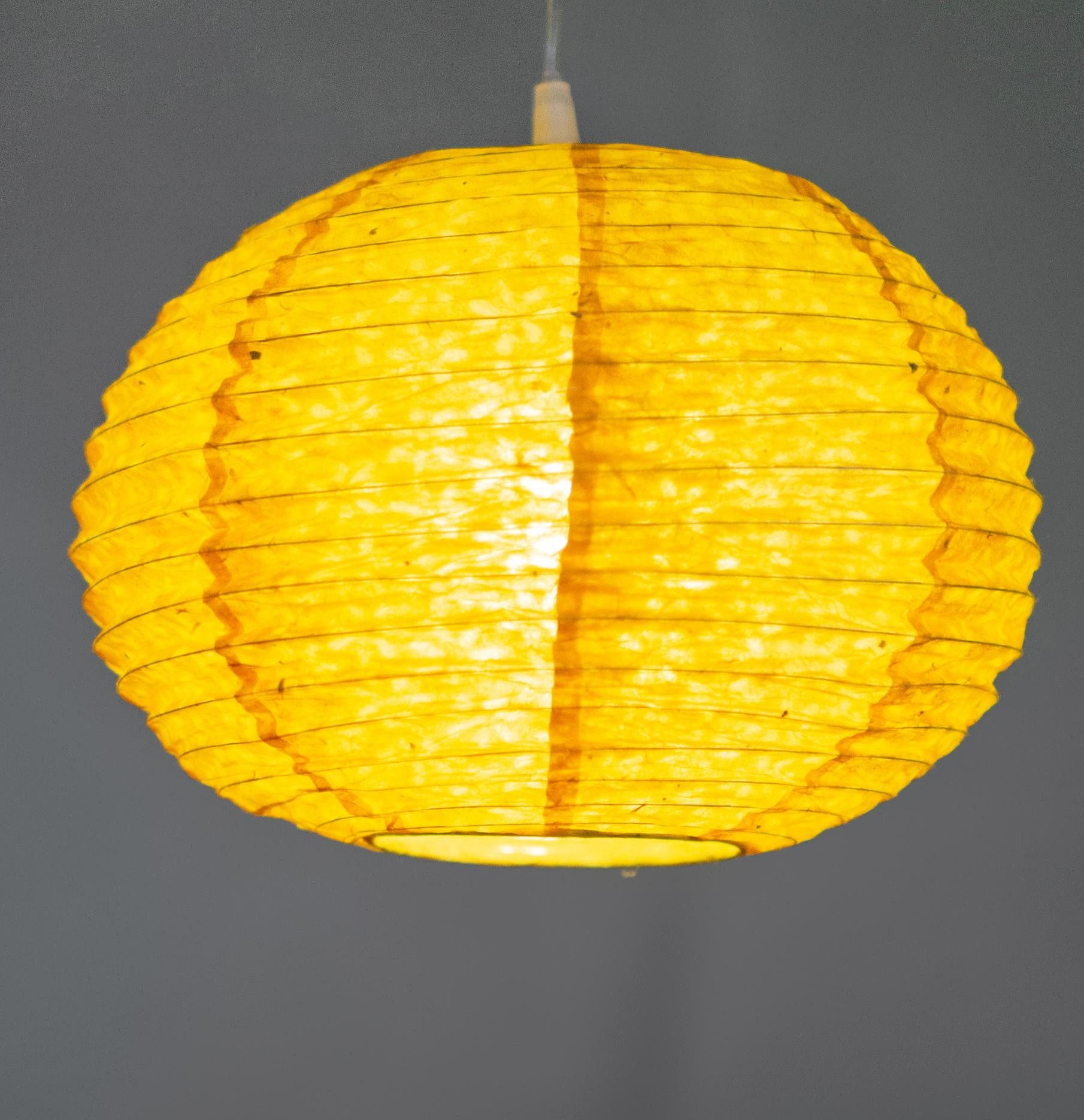 Guru-Shop Lampenschirm Runder Lokta Papierlampenschirm, Boho..