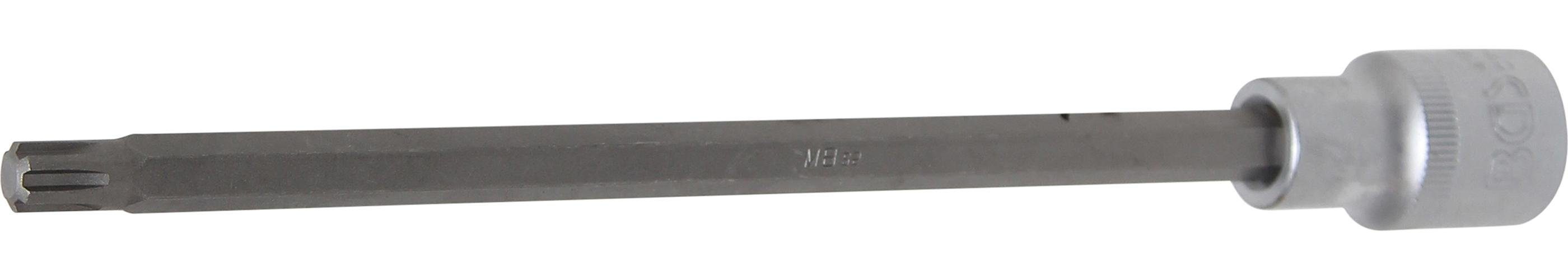 BGS technic Bit-Schraubendreher Bit-Einsatz, Länge 200 mm, Antrieb Innenvierkant 12,5 mm (1/2), Keil-Profil (für RIBE) M8