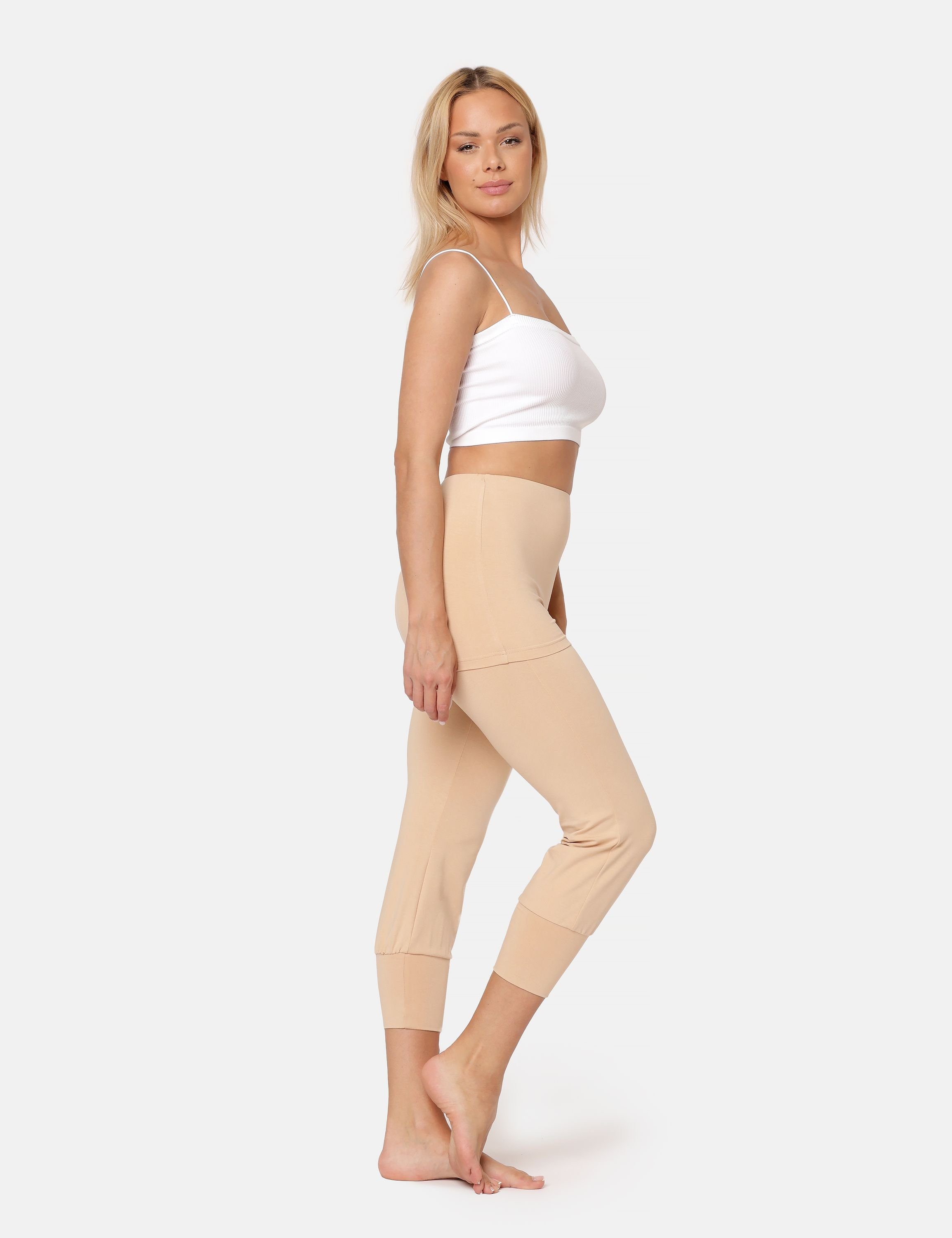 Bellivalini Leggings Yoga Leggings Damen Yogahose mit Rock 3/4 BLV50-276 (1-tlg) mit Rock