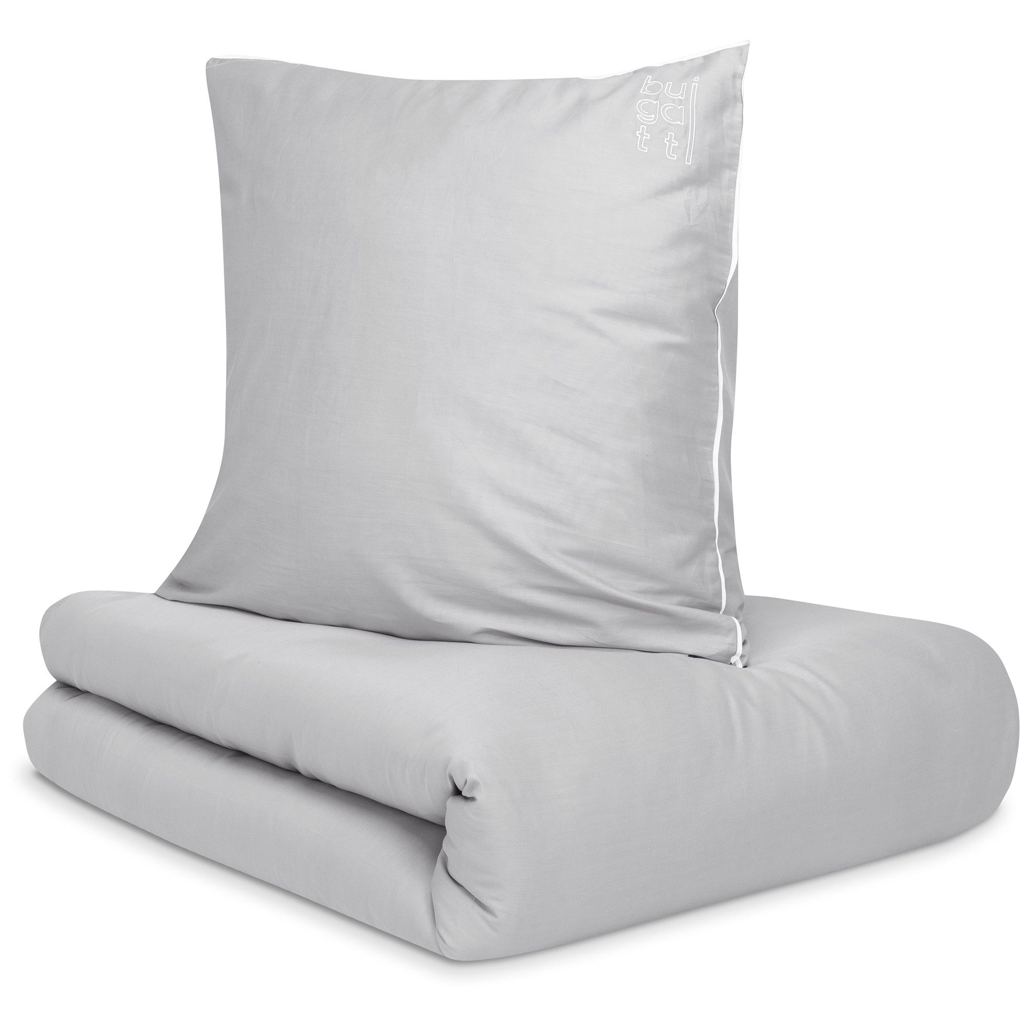 bugatti Bettwäsche Satinbettwäsche bugatti, Mako-Satin, 2 teilig, mit edler Paspelierung