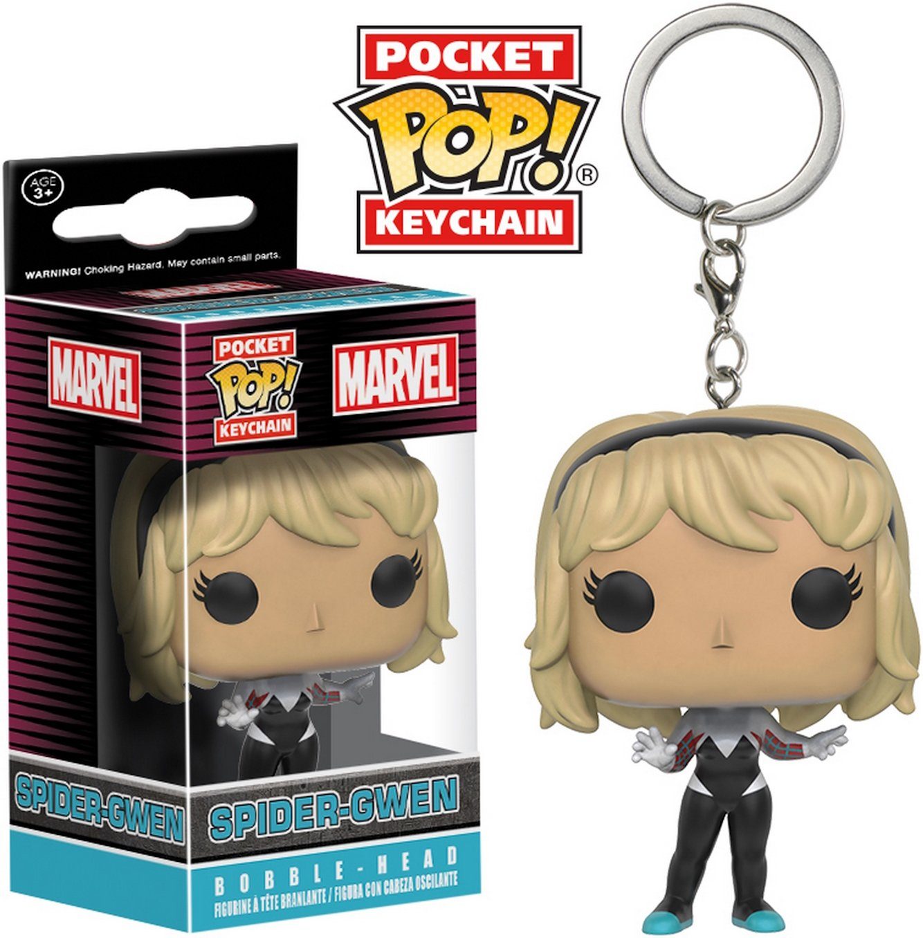 Funko Schlüsselanhänger Marvel - POP! Pocket Spider-Gwen Keychain