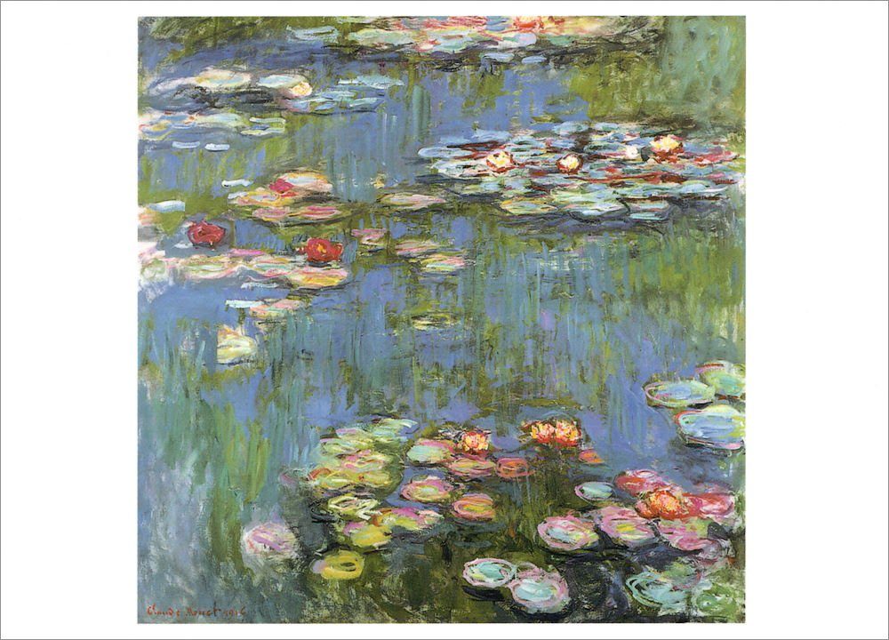 Postkarte Kunstkarte Claude Monet "Seerosen"
