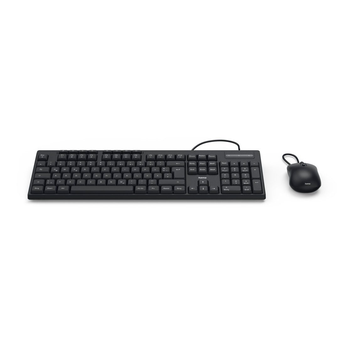 Hama USB-Tastatur-Maus-Set "CKM-200" Tastatur- und Maus-Set, (kabelgebunden, DE)