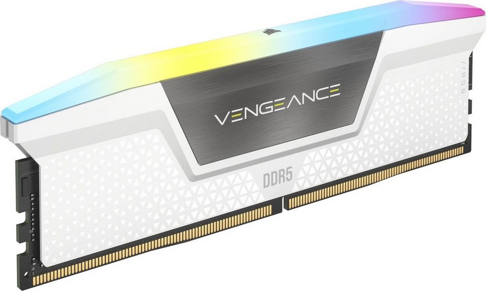 Arbeitsspeicher (2x16GB) DDR5 optimiert) 6000 VENGEANCE RGB White (Intel 32GB Corsair