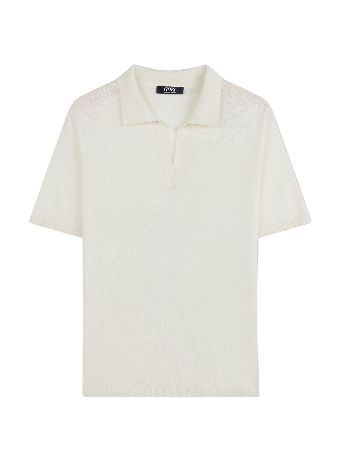 GOBI Cashmere Polokragenpullover Polo-Shirt aus Seide-Kaschmir