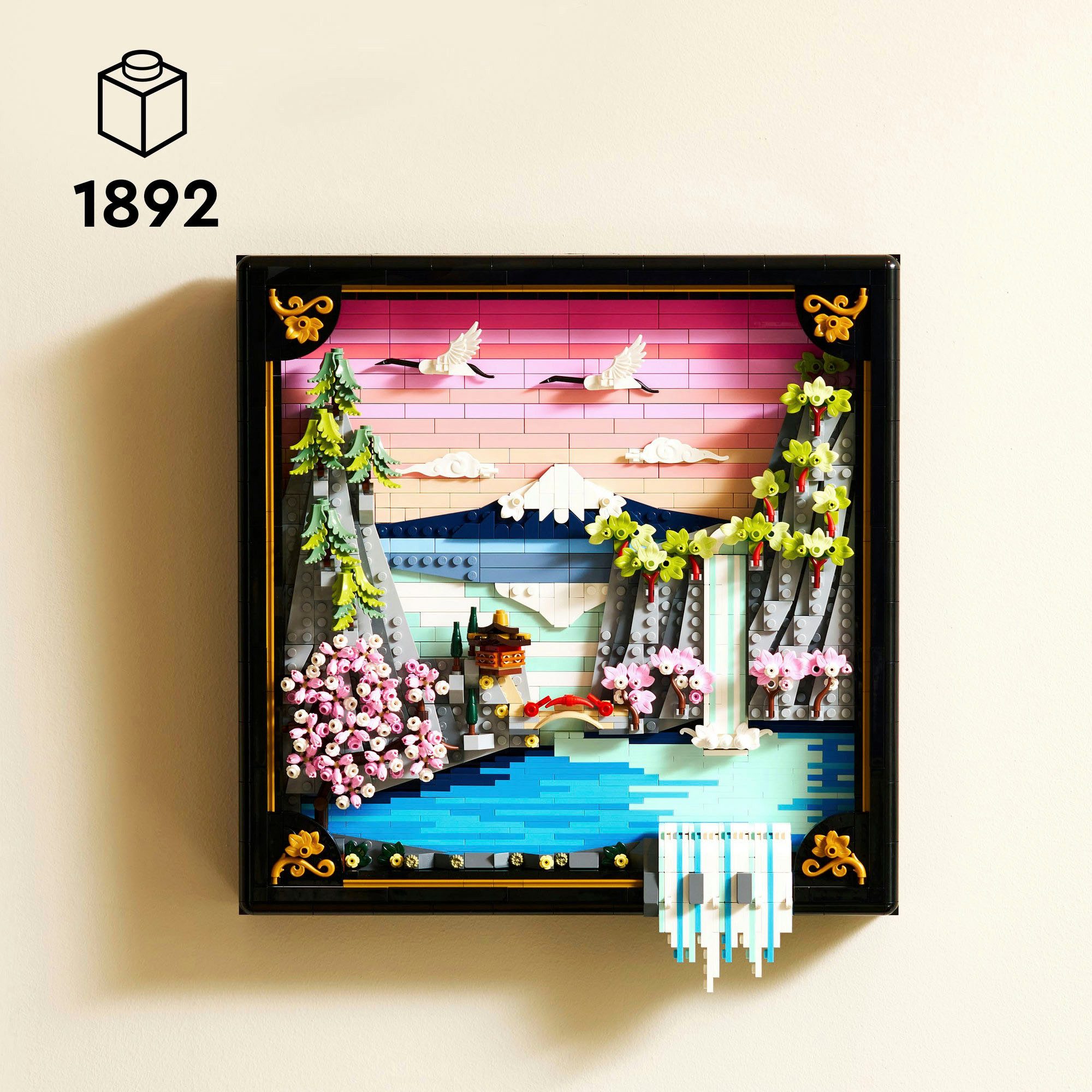 LEGO® Japanische Kirschblütenlandschaft (31218), LEGO ART Konstruktionsspielsteine, (1892 St), Made in Europe