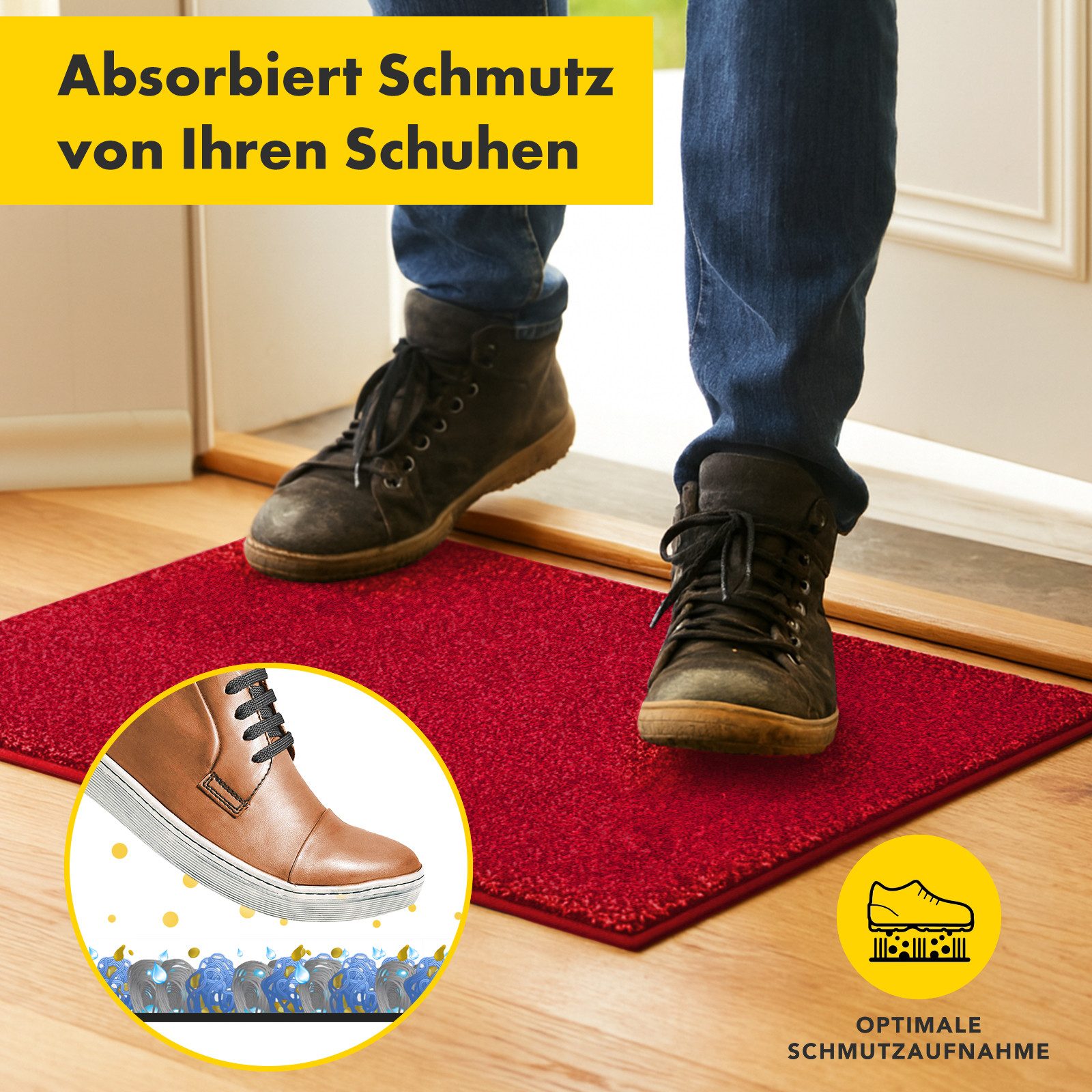 Floordirekt Fußmatte Nasa Schmutzfangmatte, rechteckig, Höhe: 14 mm, waschb günstig online kaufen