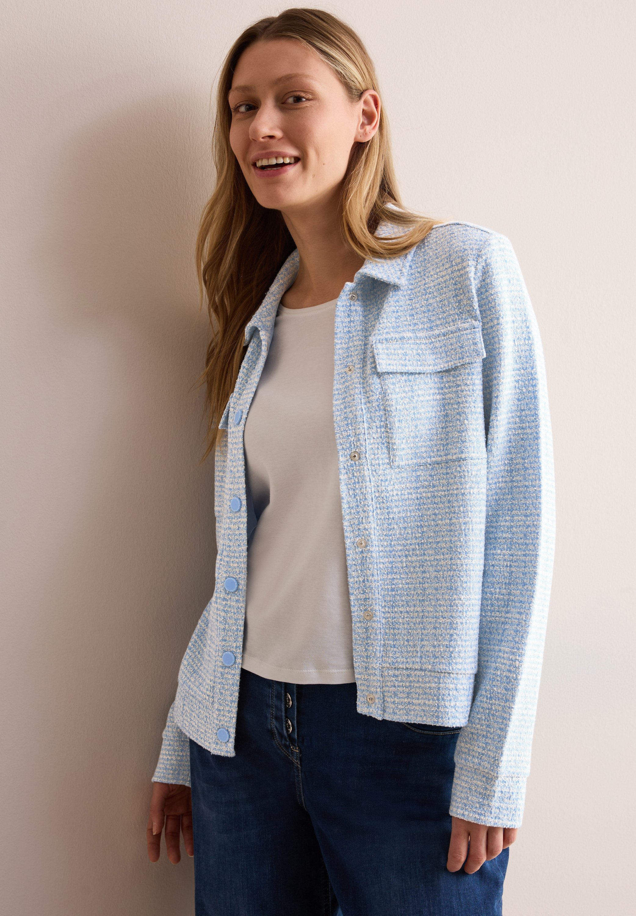 CECIL Cardigan mit Knopfleiste, Langarm