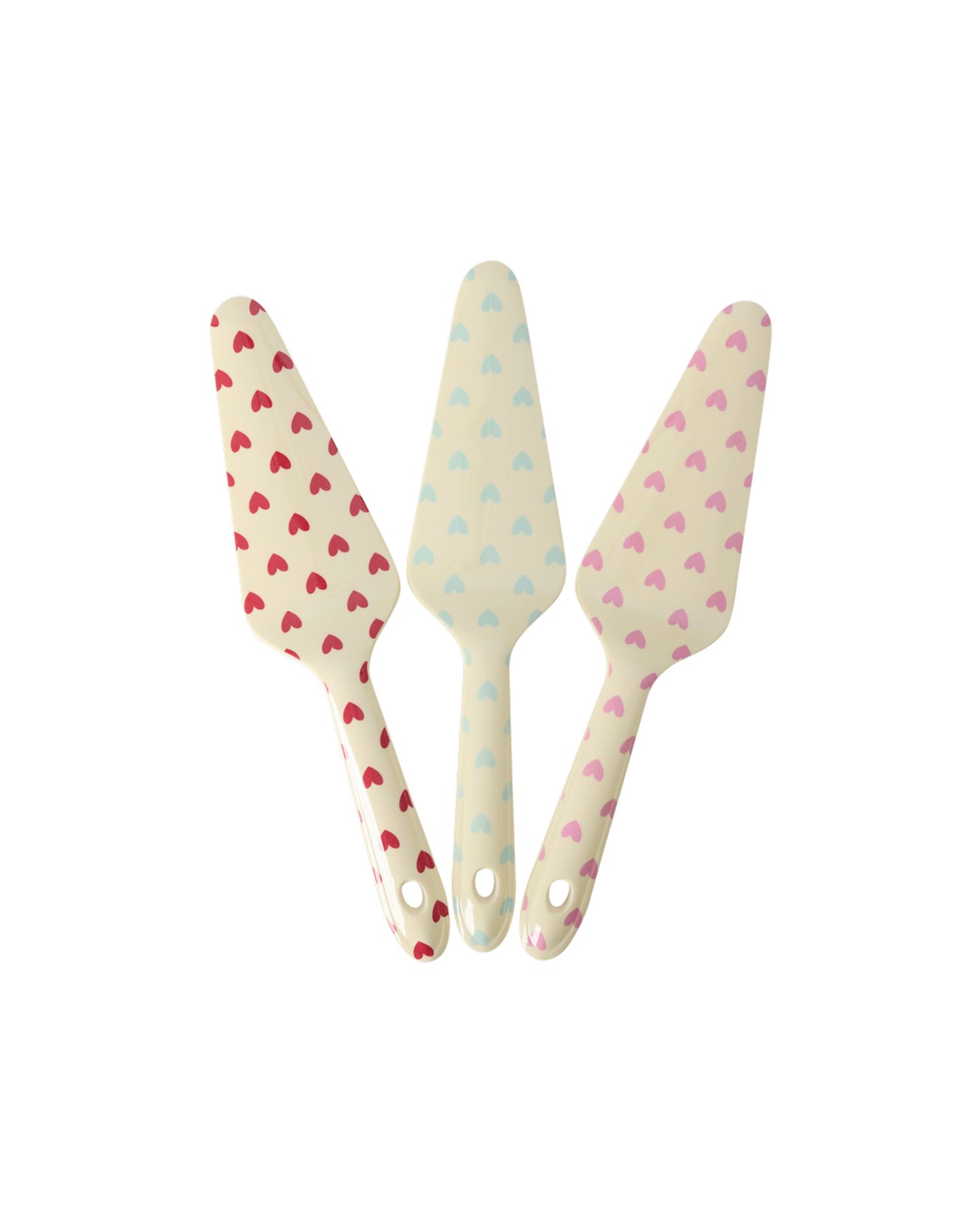 rice Tortenheber Rice Melamin Tortenheber - Herz Print 3er-SET