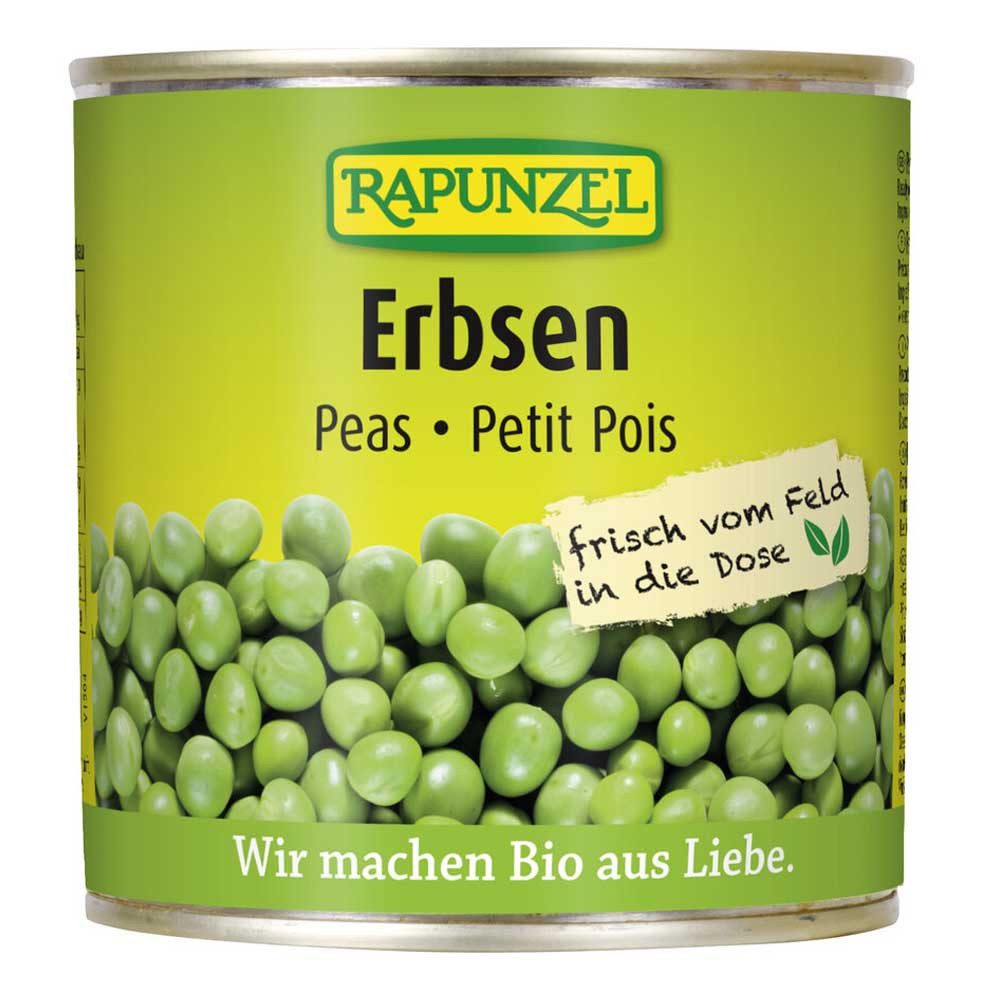 Rapunzel Gemüsekonserve Erbsen - Dose 340g