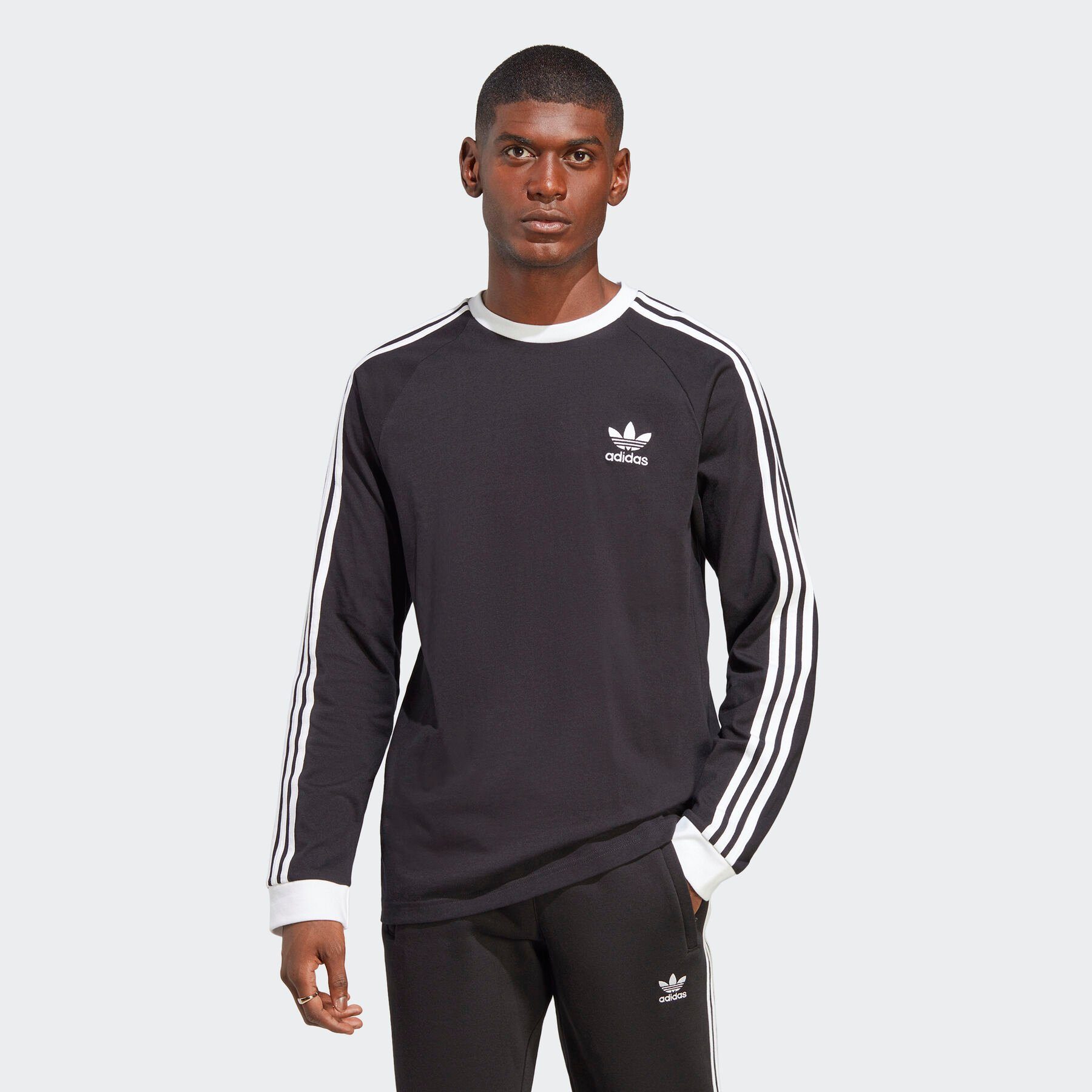 CLASSICS 3STREIFEN ADICOLOR Black Langarmshirt LONGSLEEVE adidas Originals