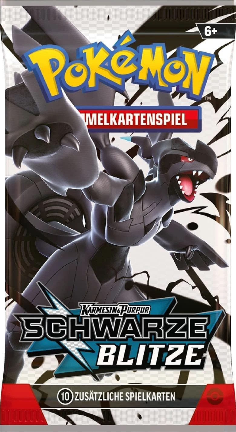 POKÉMON Sammelkarte Pokemon Karmesin & Purpur Schwarze Blitze 1x Booster Pack Deutsch