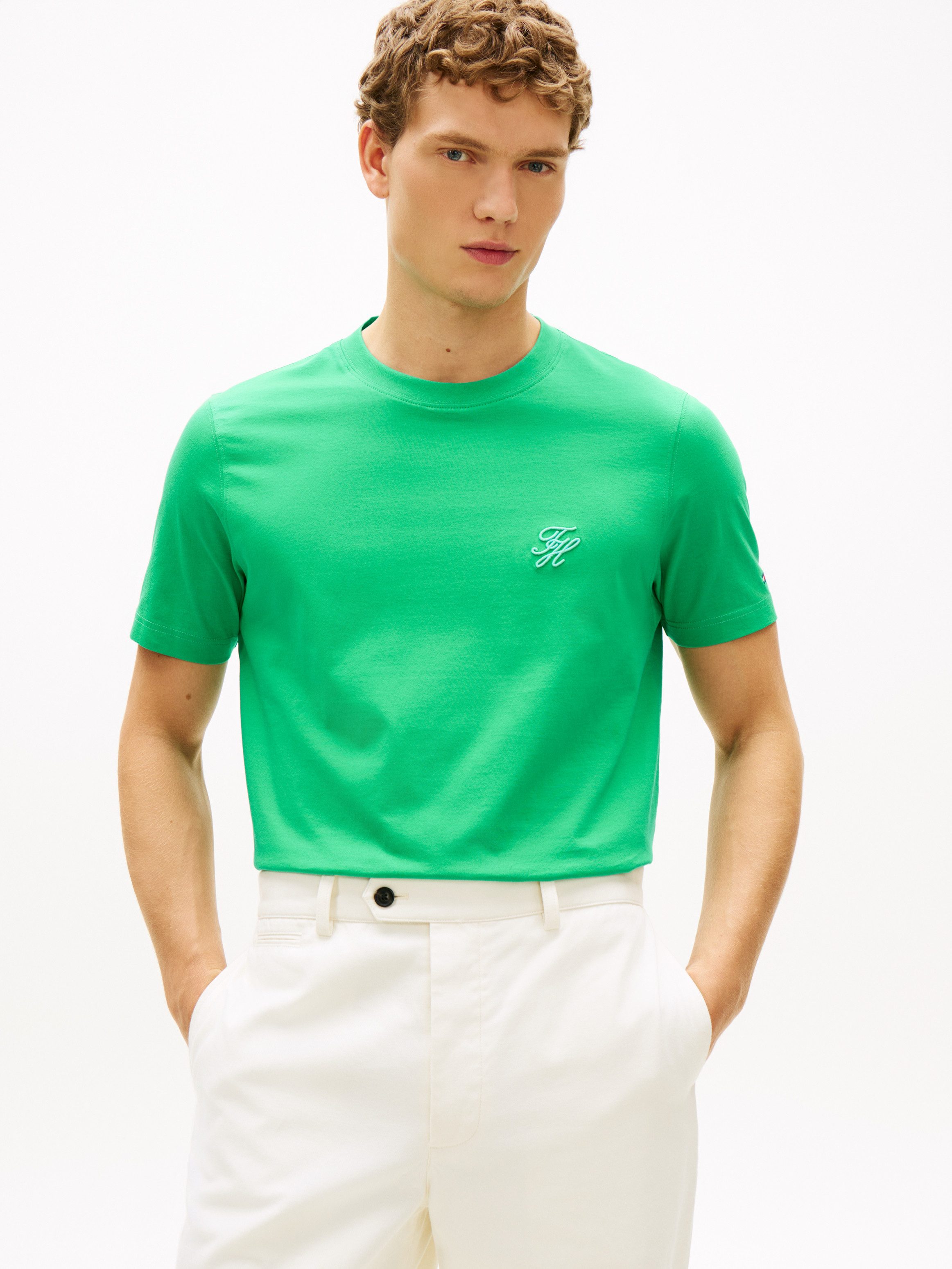 Tommy Hilfiger T-Shirt SCRIPT MONOGRAM SWIMSHOP aus Jersey mit Logo-Stickerei
