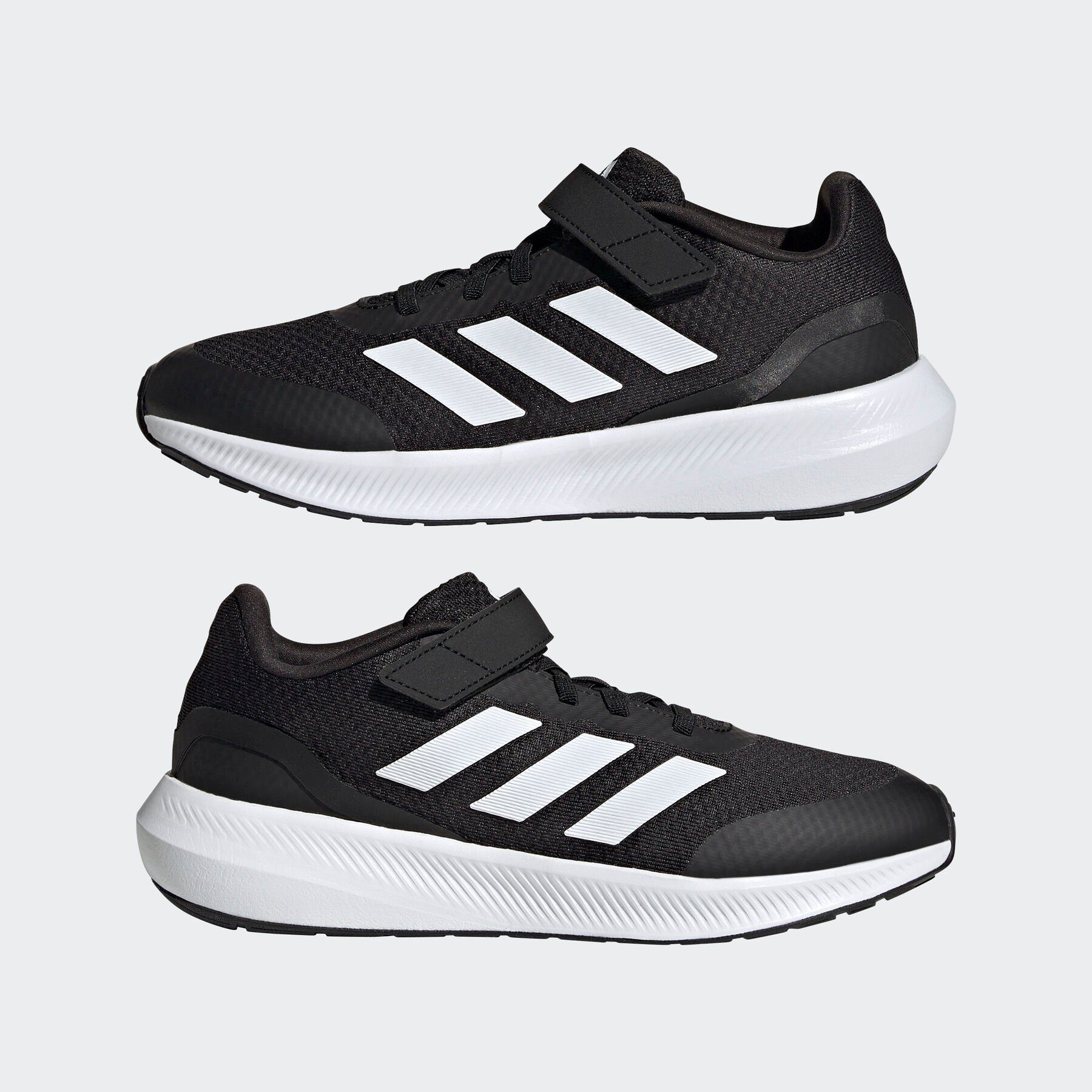 3.0 adidas Sneaker schwarz-weiß ELASTIC STRAP RUNFALCON LACE Sportswear TOP