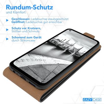 EAZY CASE Handyhülle Flipcase für Xiaomi Redmi Note 9 / Redmi 10X 4G 6,53 Zoll, Tasche Klapphülle Handytasche zum Aufklappen Etui Kunstleder Schwarz