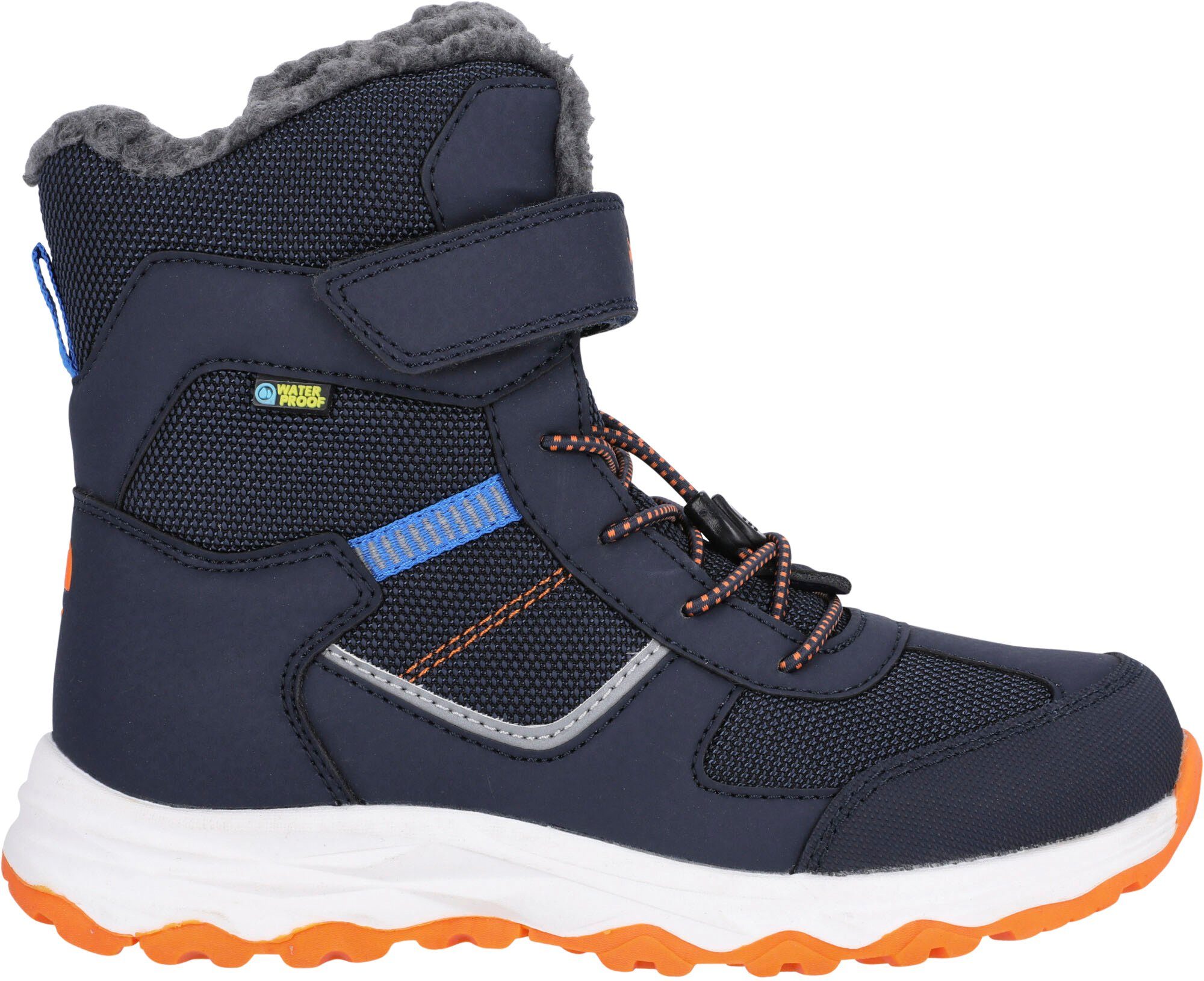 ZIGZAG WP blau-orange Balful wasserdicht wärmend Winterboots und