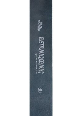 RETTUNGSRING by showroom 019° Ledergürtel mit austauschbarer Schließe »Seestern Silber«