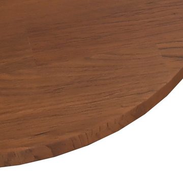 furnicato Tischplatte Runde Dunkelbraun Ø40x1,5 cm Behandeltes Eichenholz (1 St)