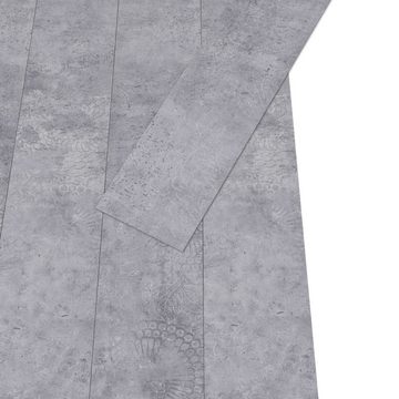 vidaXL Laminat PVC Laminat Dielen Selbstklebend 5,21 m² 2 mm Zementgrau Vinylboden Bo