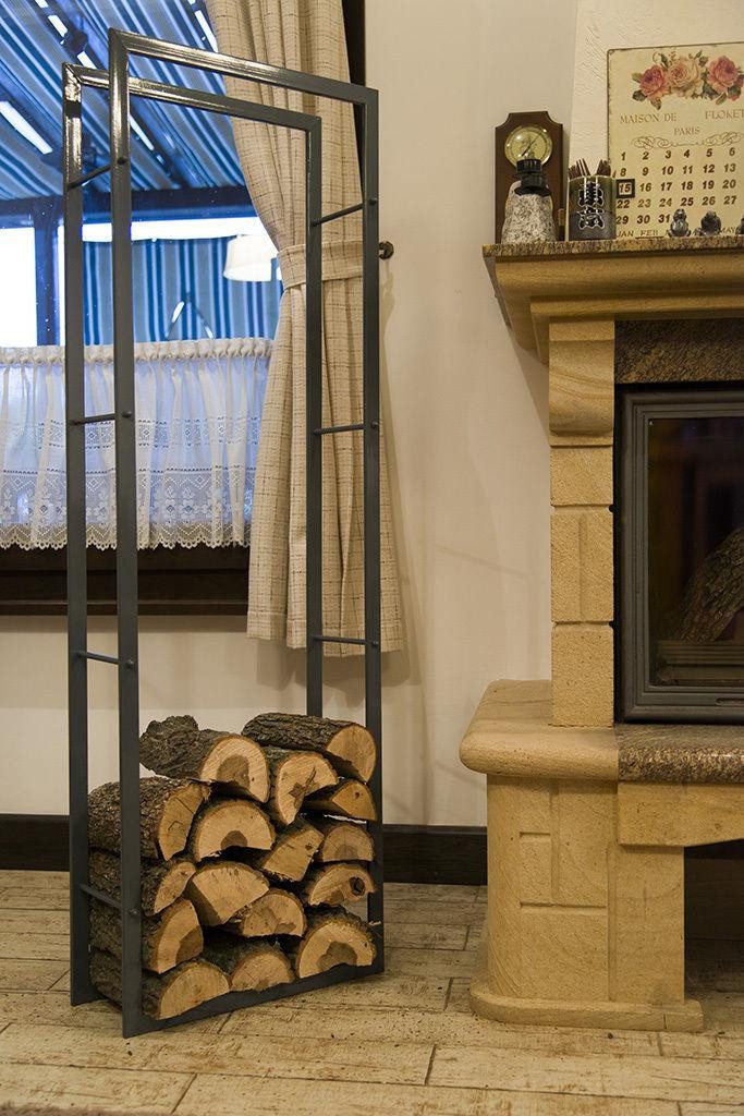 DanDiBo Blumenhocker XXL Grau 80005 Kaminholzständer 150 cm Holzkorb Kaminholzhalter