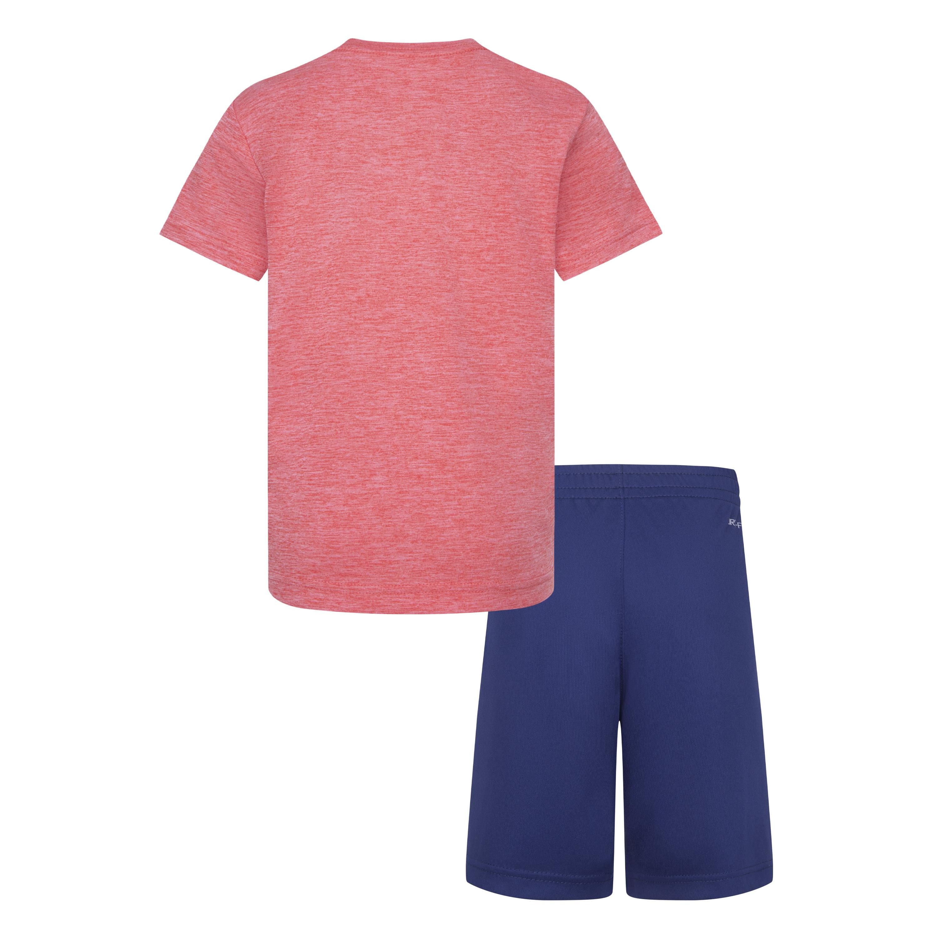 Nike Sportswear T-Shirt & Shorts NKB B NK DF DROPSET SHORT SET (2-tlg) 2-teiliges Set aus T-Shirt und Shorts, für Kinder entwickelt