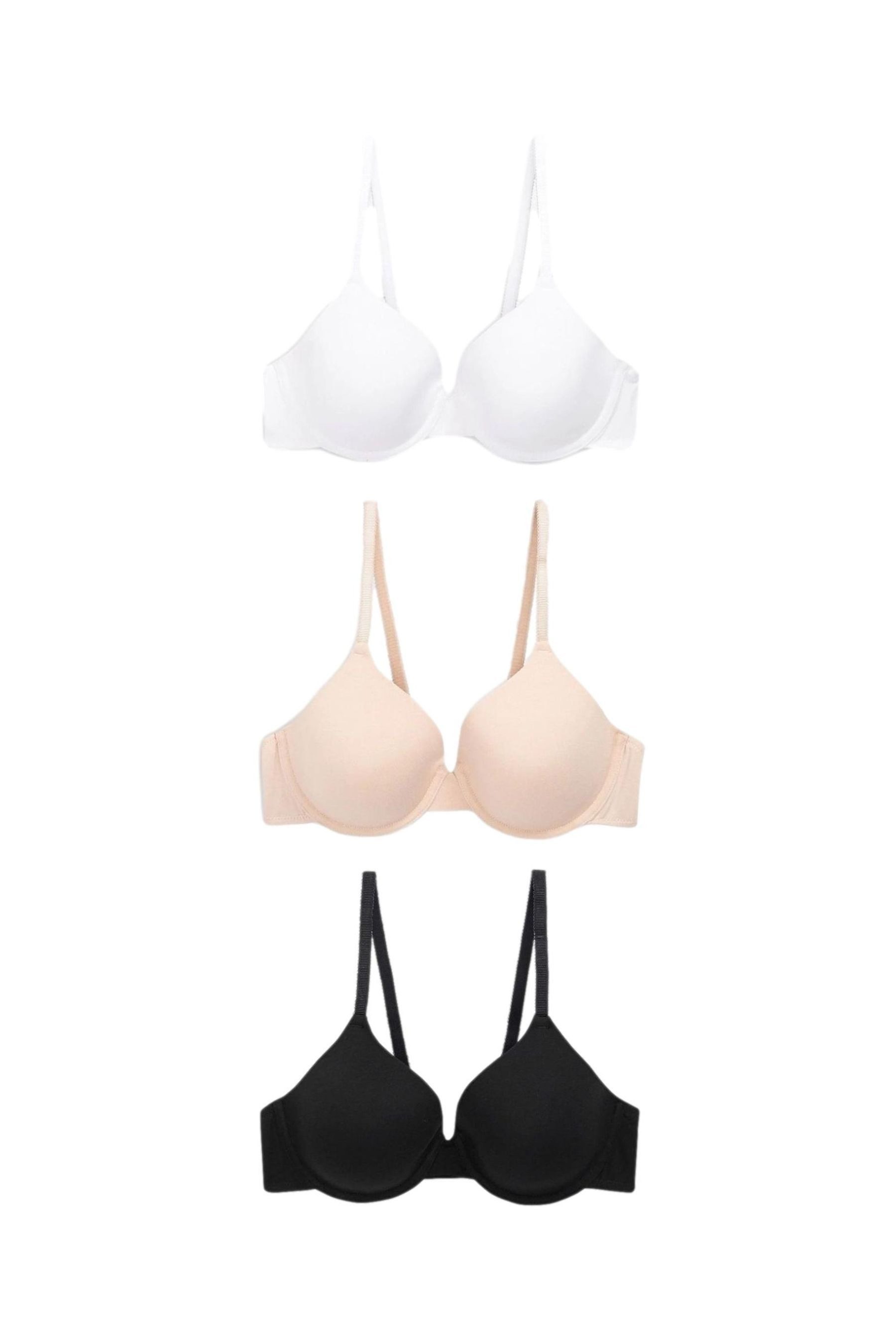 Set: Fullcup-BH 3 x wattierte Ultimate Comfort Vollschalen-BHs