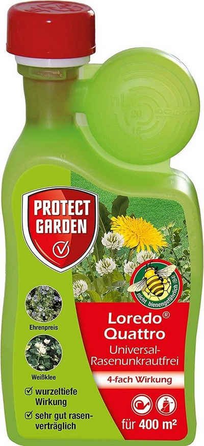 Protect Garden Unkrautbekämpfungsmittel Protect Garden Loredo Quattro Universal Rasenunkrautfrei 400ml