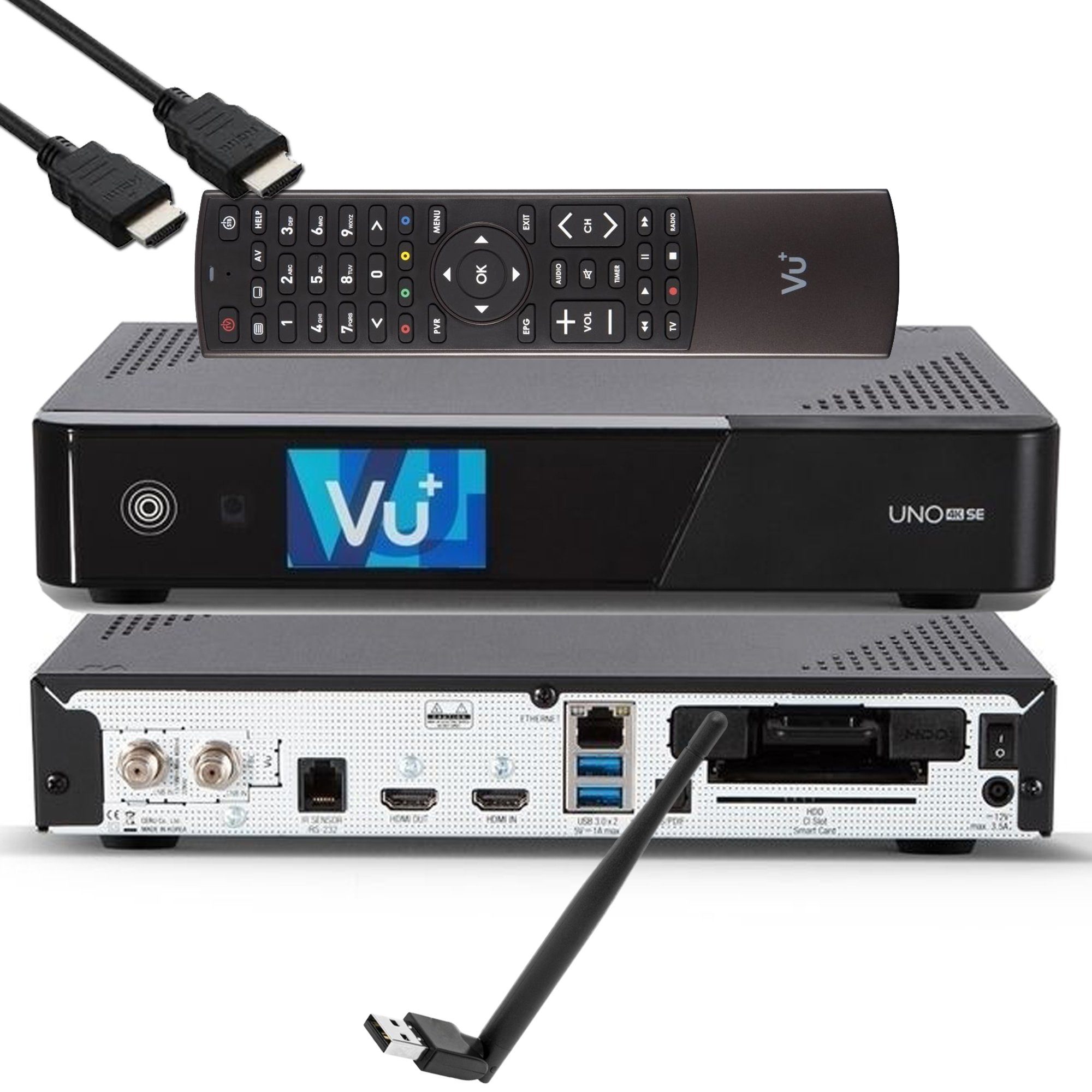 VU+ VU+ UNO 4K SE - UHD HDR 1x DVB-S2 FBC Sat Twin Tuner E2 Linux Receiver SAT-Receiver