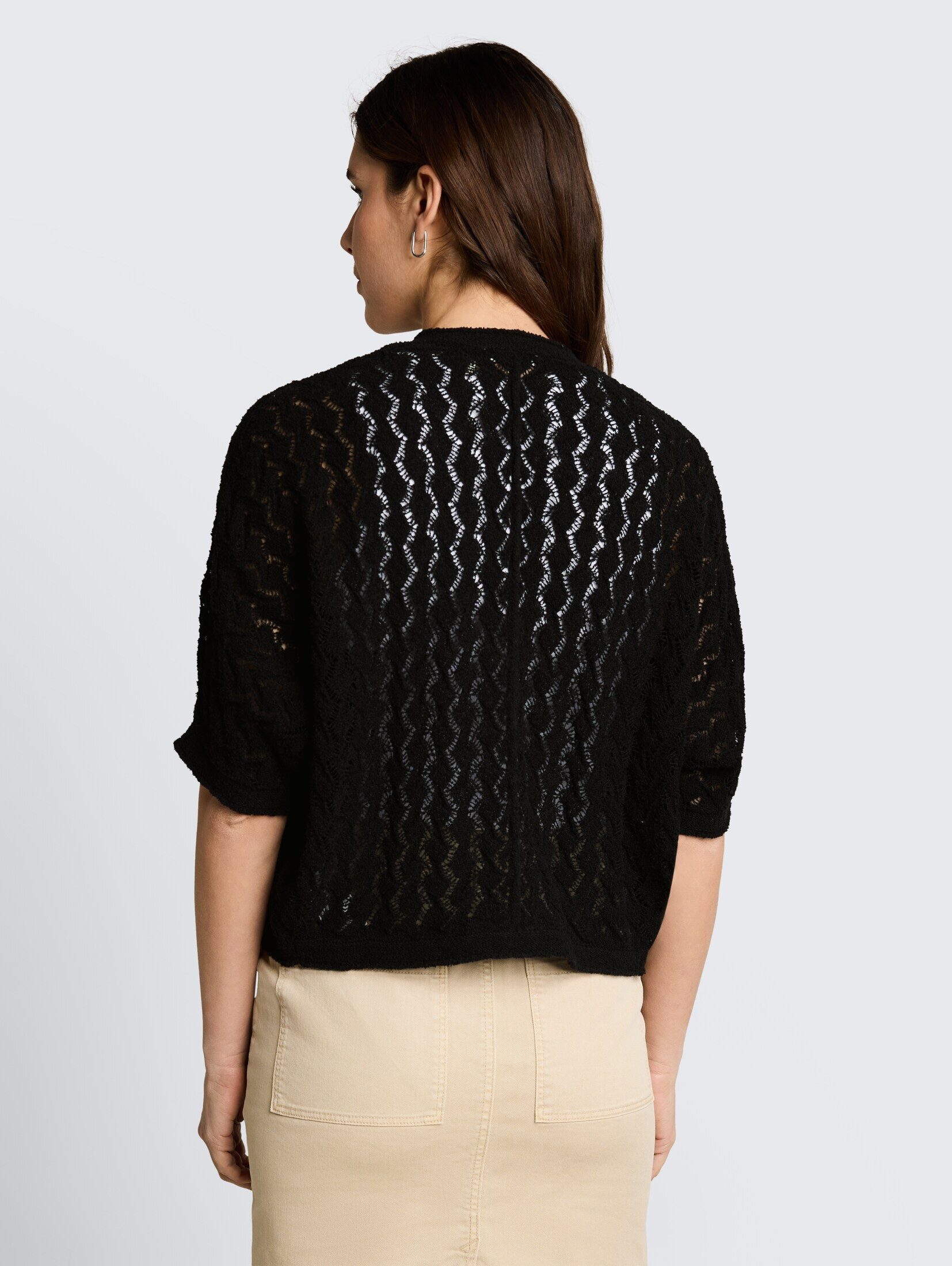 TOM TAILOR Cardigan Pullover & Strickjacken Oversize Bolero Cardigan