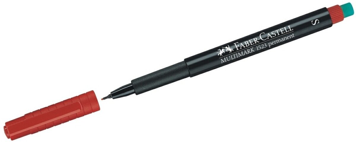 Faber-Castell Folienstift Folienschreiber permanent S rot