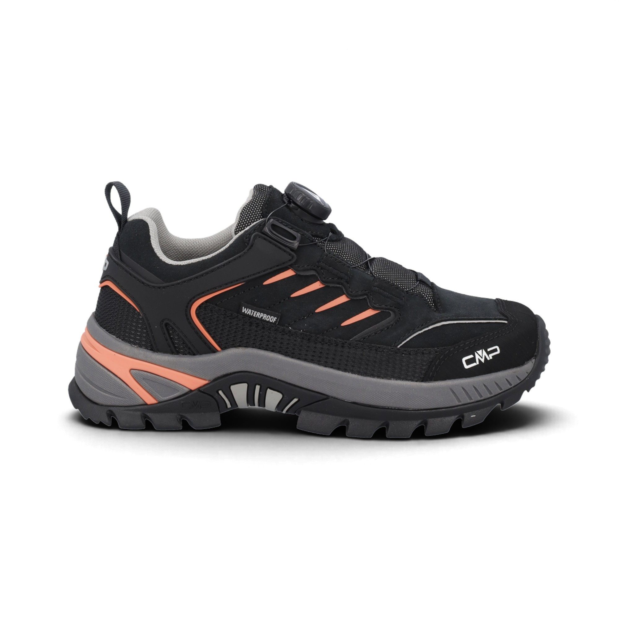 CMP Rigel 2.0 Low Fitgo WP Trekking (wasserdicht) schwarz/pfirsichrosa Wanderschuh