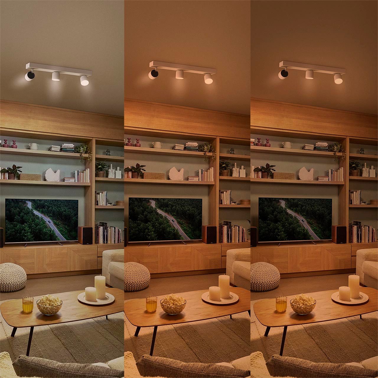 Philips LED-Leuchtmittel GU10 WarmGlow Lampe, 5er Pack, GU10, 5 St., Warmweiß, dimmbar (2200-2700K), schmaler Abstrahlwinkel, Glas