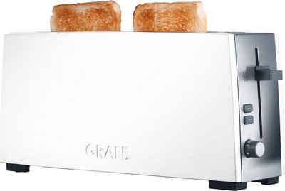 Graef Toaster TO 91, 1 langer Schlitz, 880 W, Langschlitztoaster, weiß