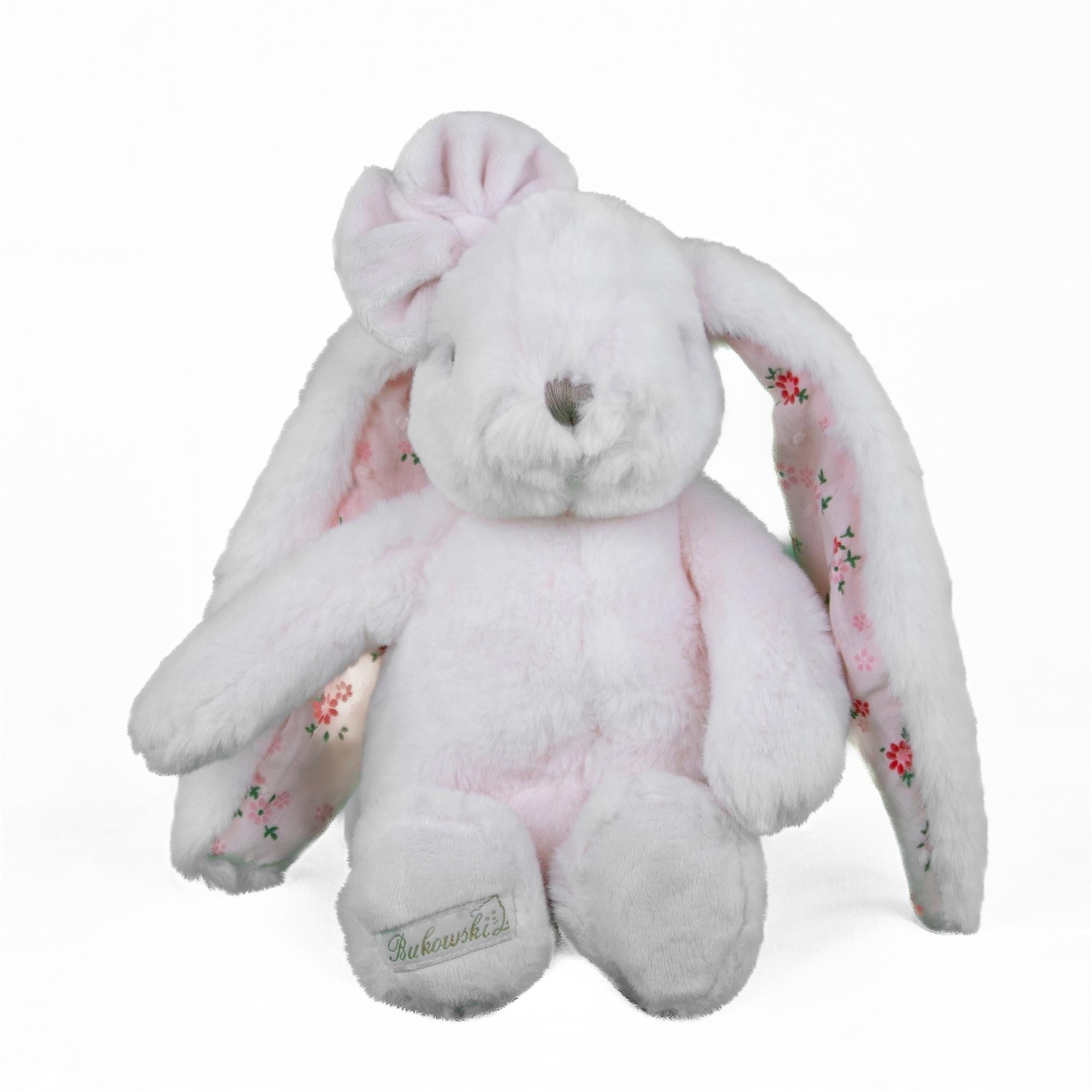 Bukowski Kuscheltier Hase Junior Kanina floral pink 22 cm Plüschhase Stofftier