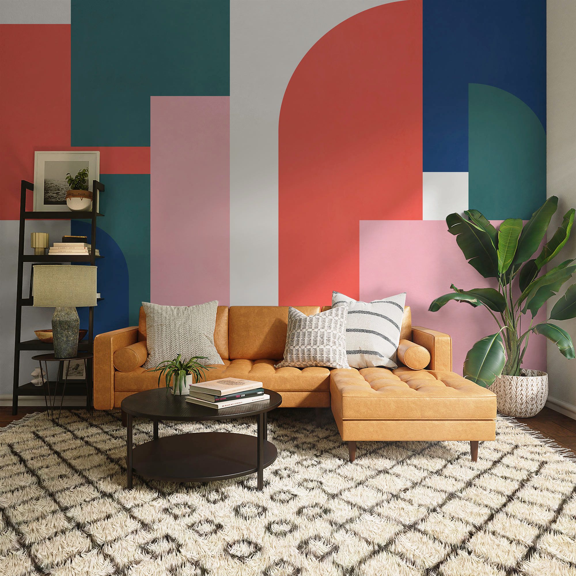 Komar Fototapete Komar Vlies Fototapete - Geometric Colours - Größe 350 x 250 cm, glatt, bedruckt, (Packung)