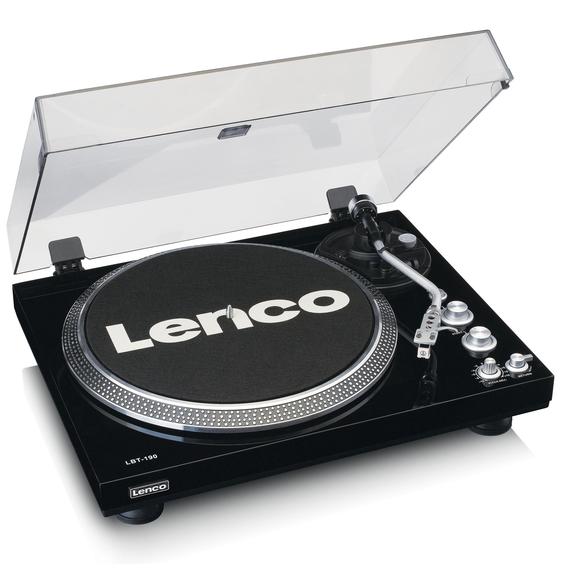 Lenco LBT-190BK Plattenspieler Bluetooth-Übertragung -